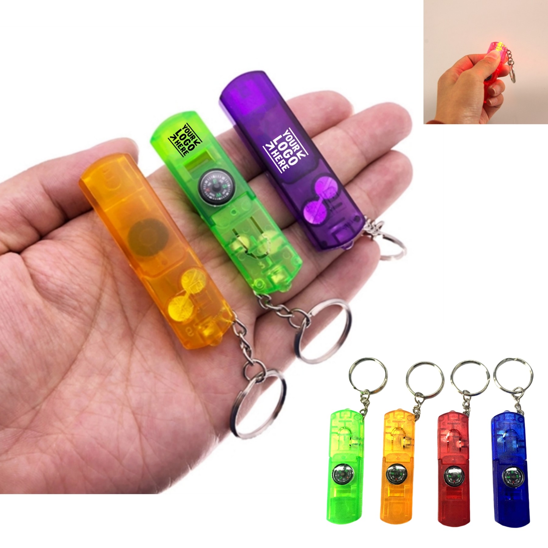 LED Whistle Keychain 2