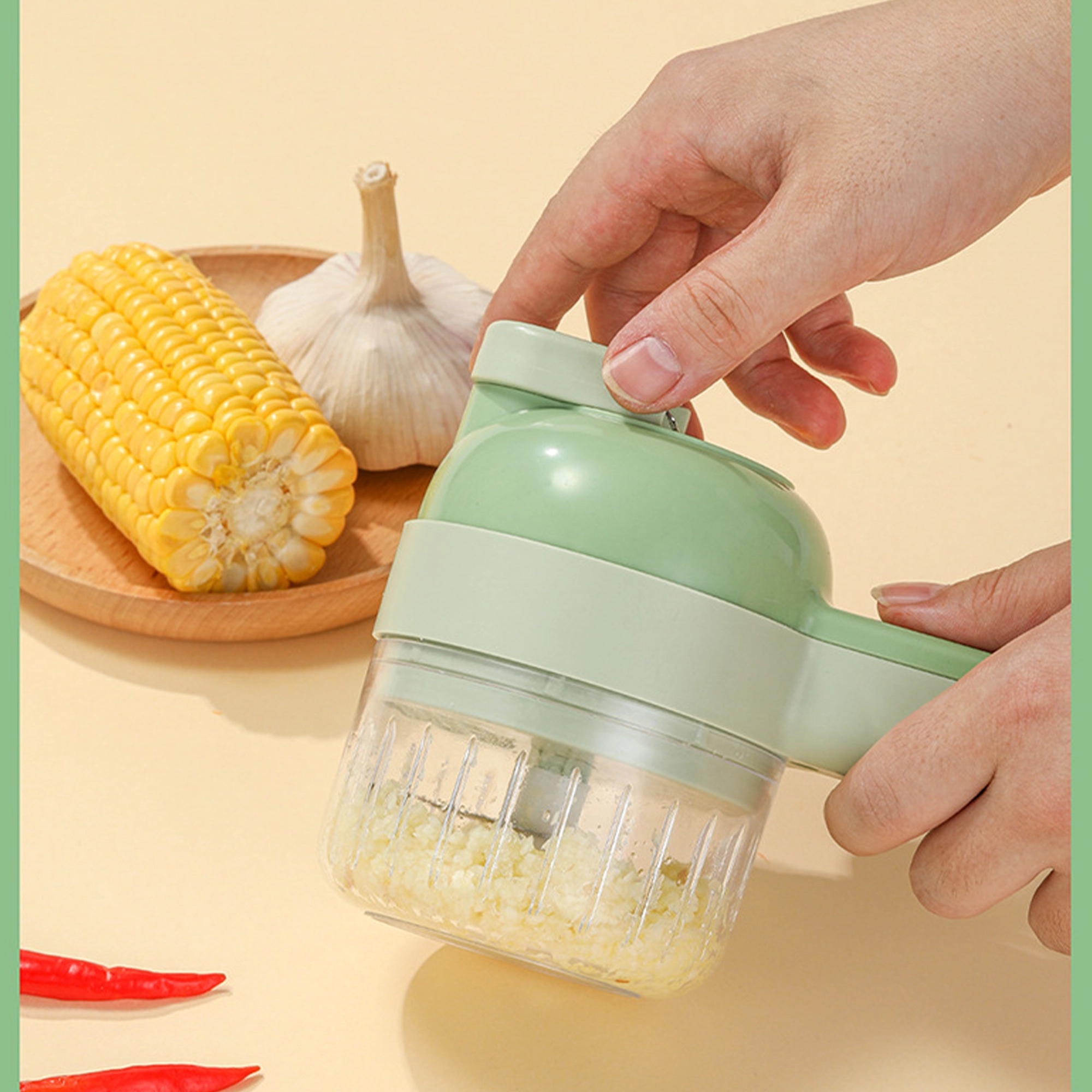 Mini Wireless Gatling Vegetable Cutter 5