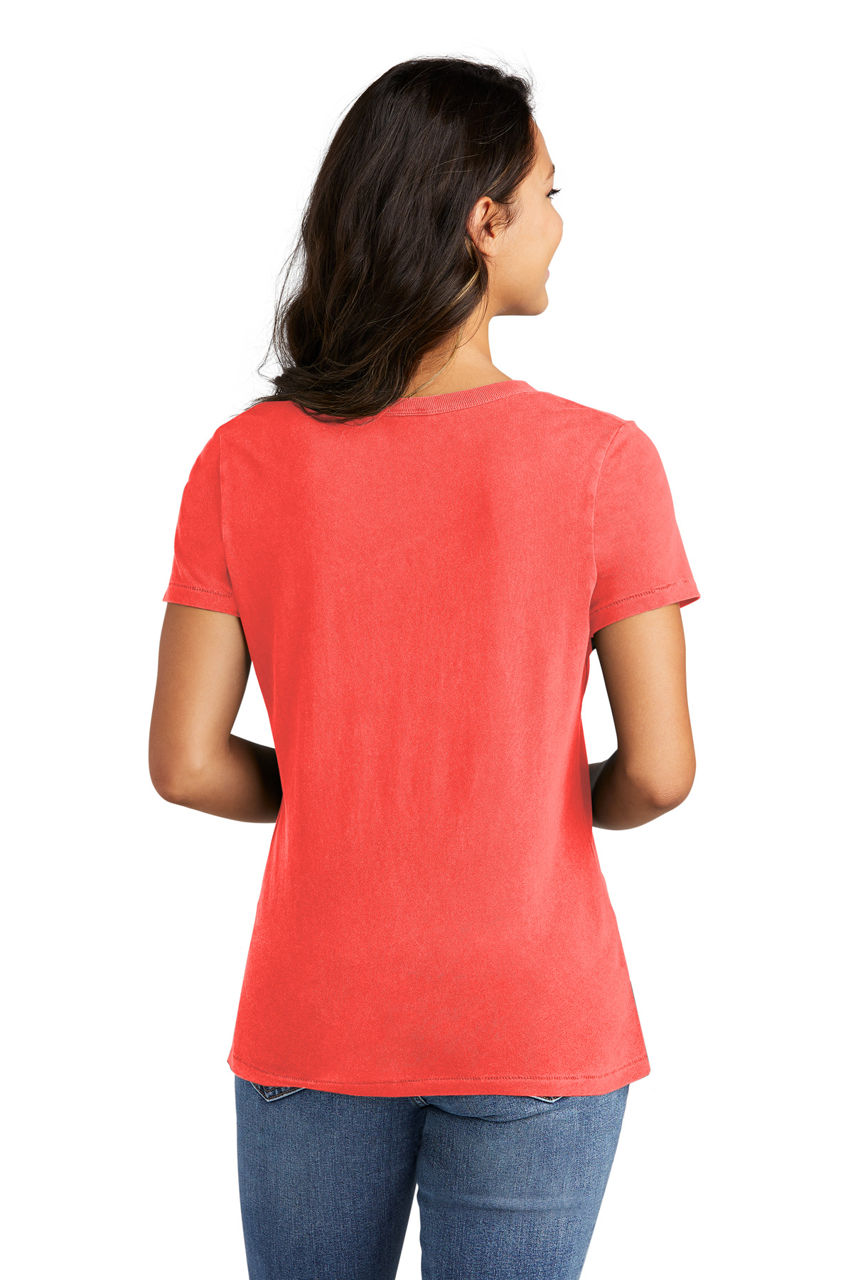 Port & Co Women's Beach Wash Garment-Dyed V-Neck Tee LPC099V 51