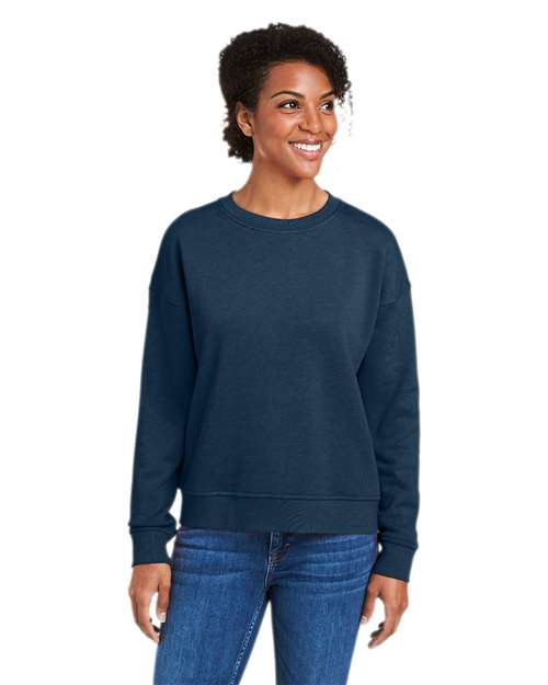 Women's Garment-Dyed Crewneck Sweatshirt - K002794 4