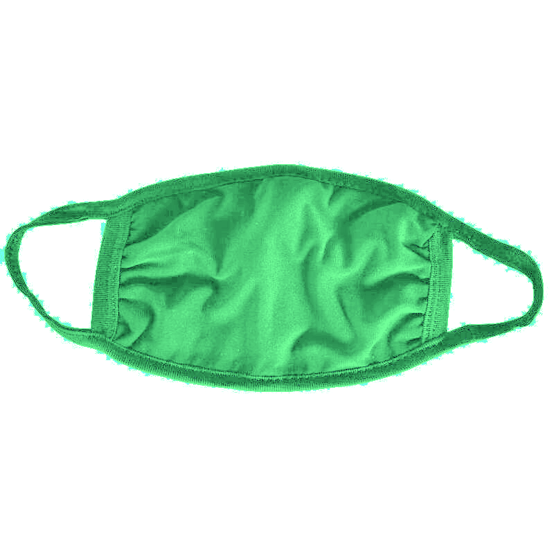 Light Green Cotton Face Mask 2