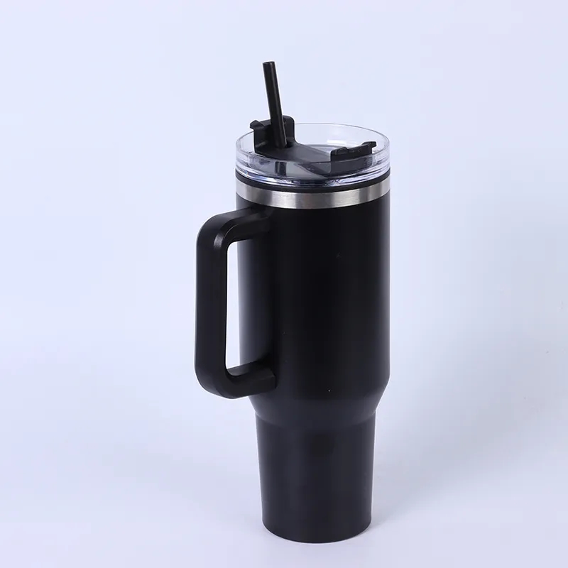 40oz Stainless Steel Insulated Tumbler with Straw 8