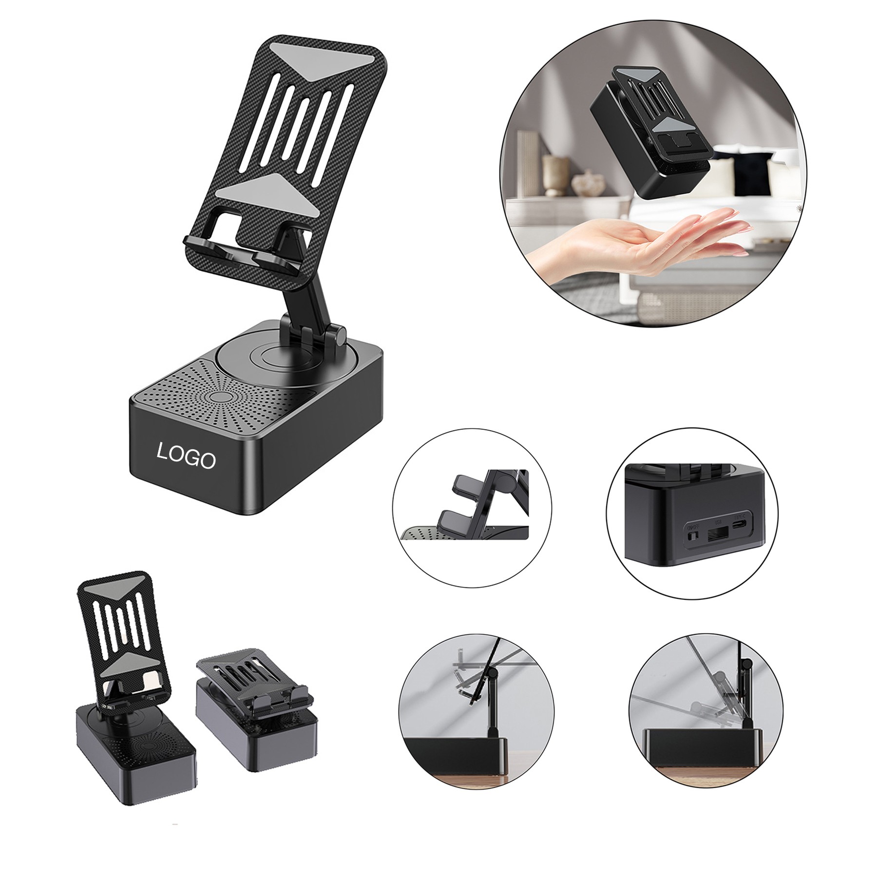 Multifunctional Phone Stand Wireless Speaker