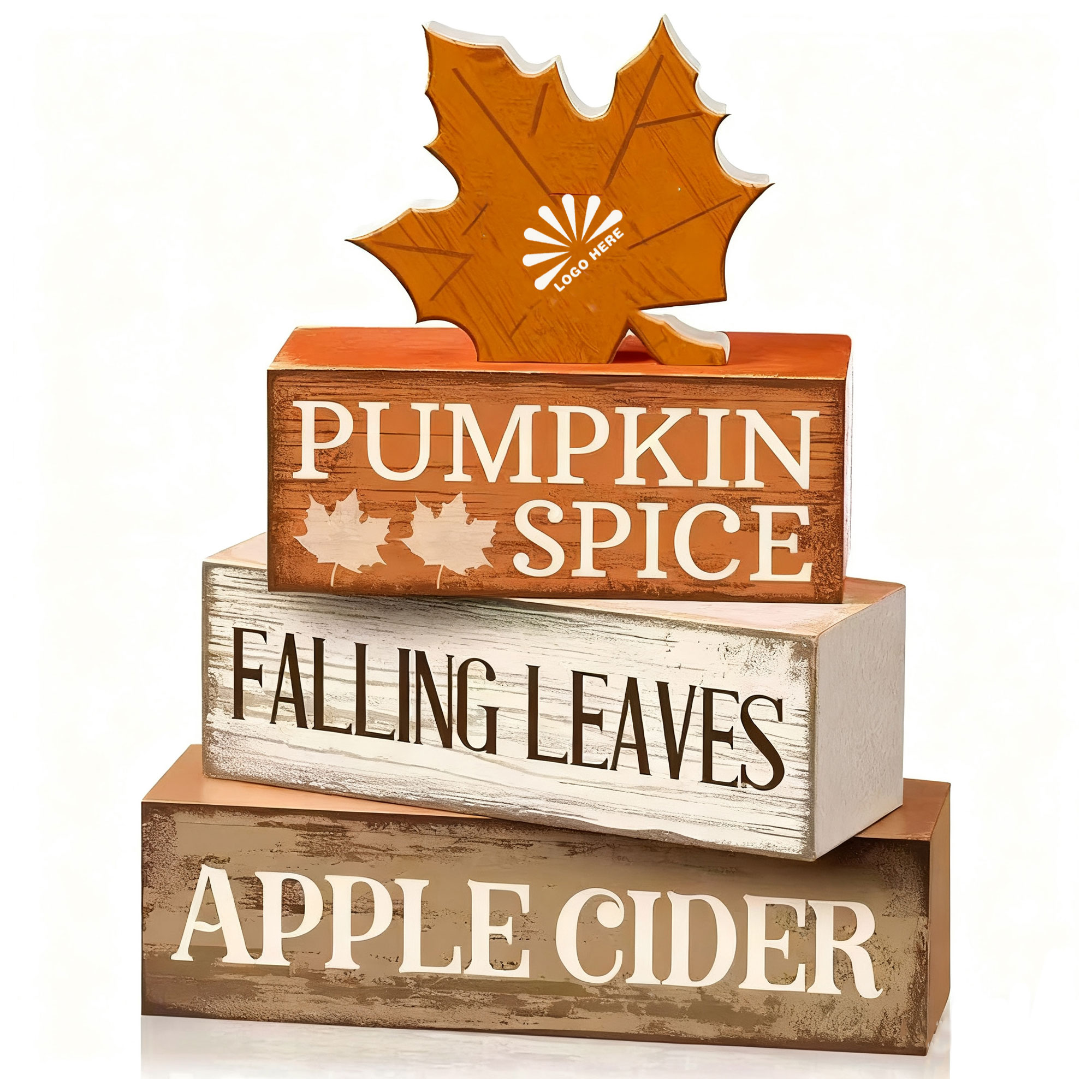 Fall Decor Wooden Maple Leaf Decoration For Desk 3