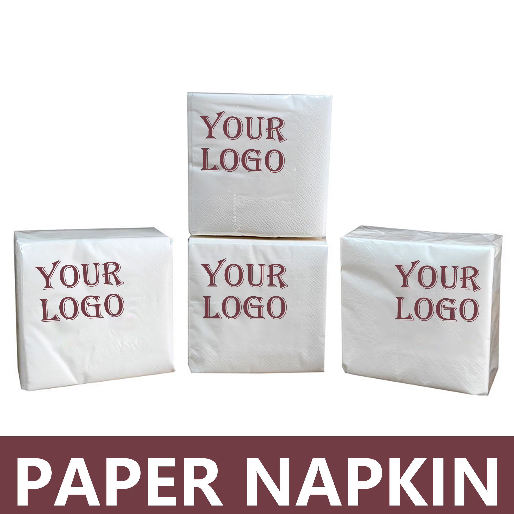 Custom logo shrink-wrapped napkins 2