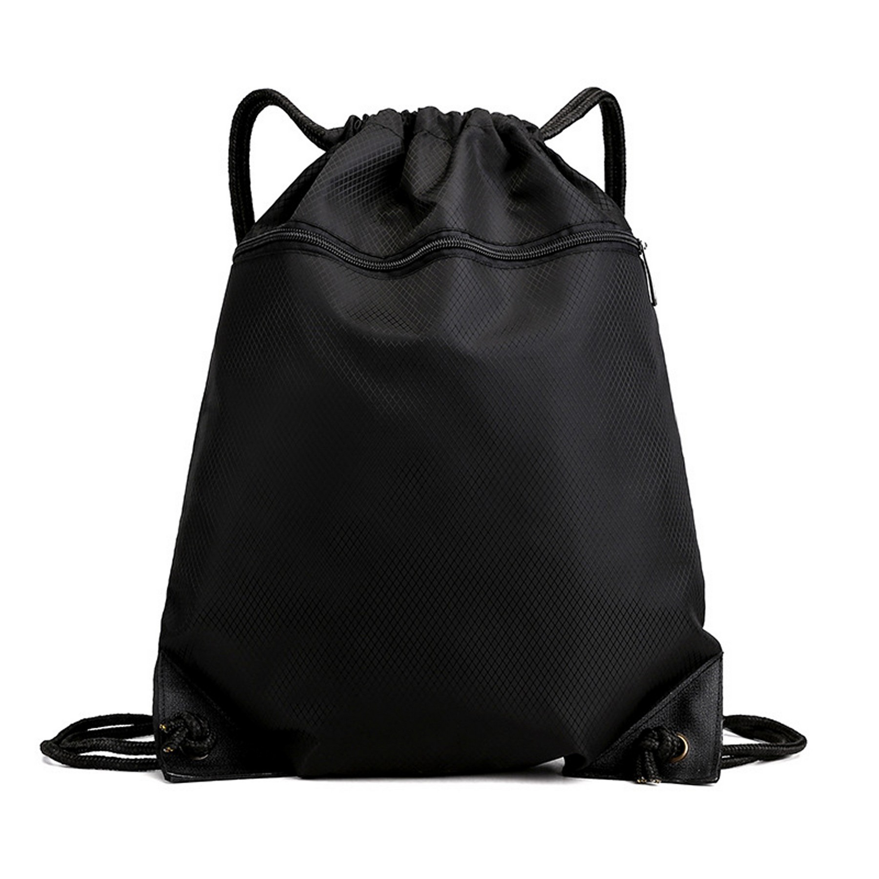 Drawstring Backpack With Zippper Pocket 5