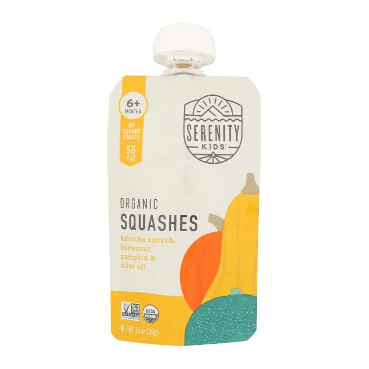 Serenity Kids Organic Baby Food 6pk - Squashes 2