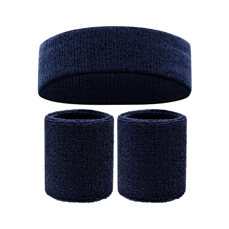 Sweatband Sports Headband Wristband Set 12