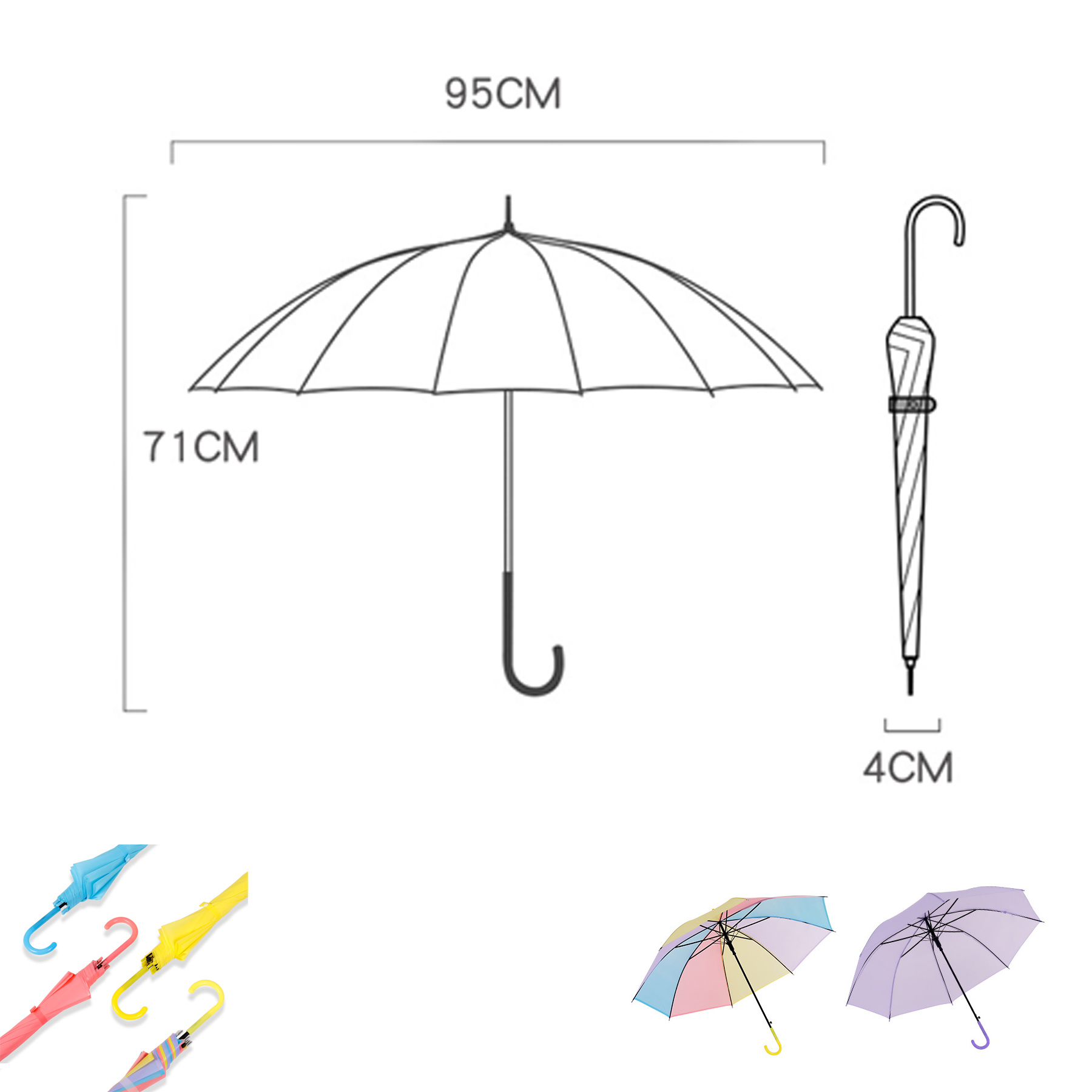 Colorful Automatic Rain Umbrella 1