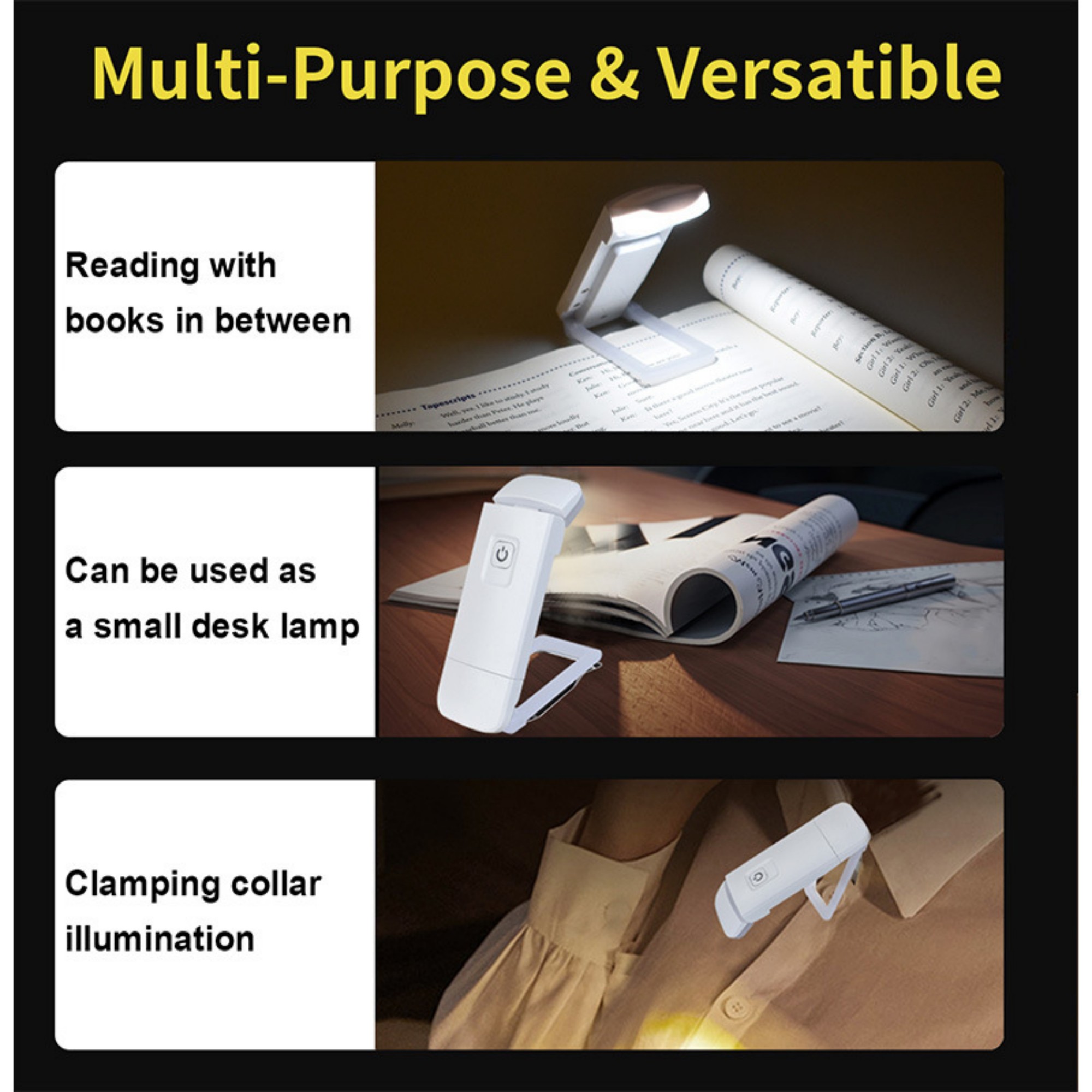 Clip On Bookmark Light For Bed 4