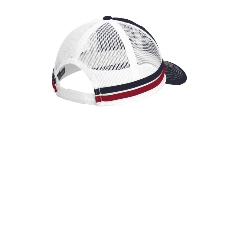Port Authority Two-Stripe Snapback Trucker Cap. 2