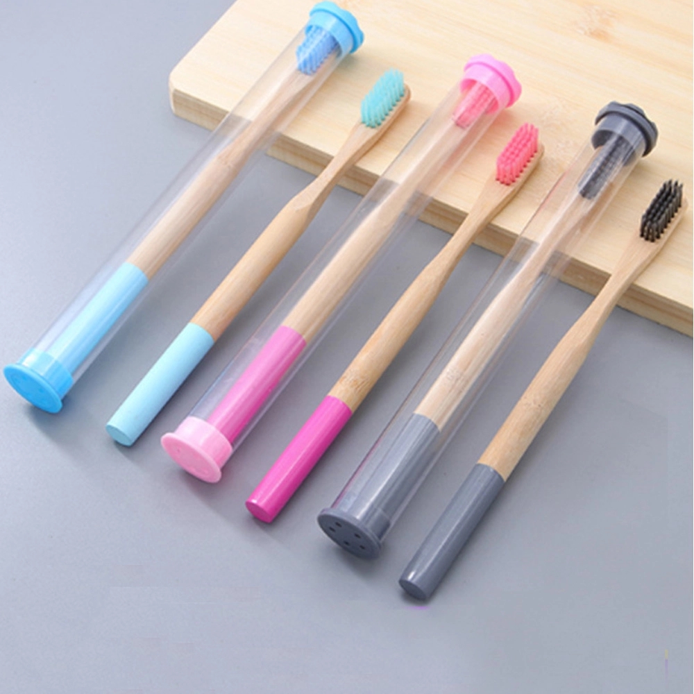 Multi-color Biodegradable Bamboo Toothbrushes 1