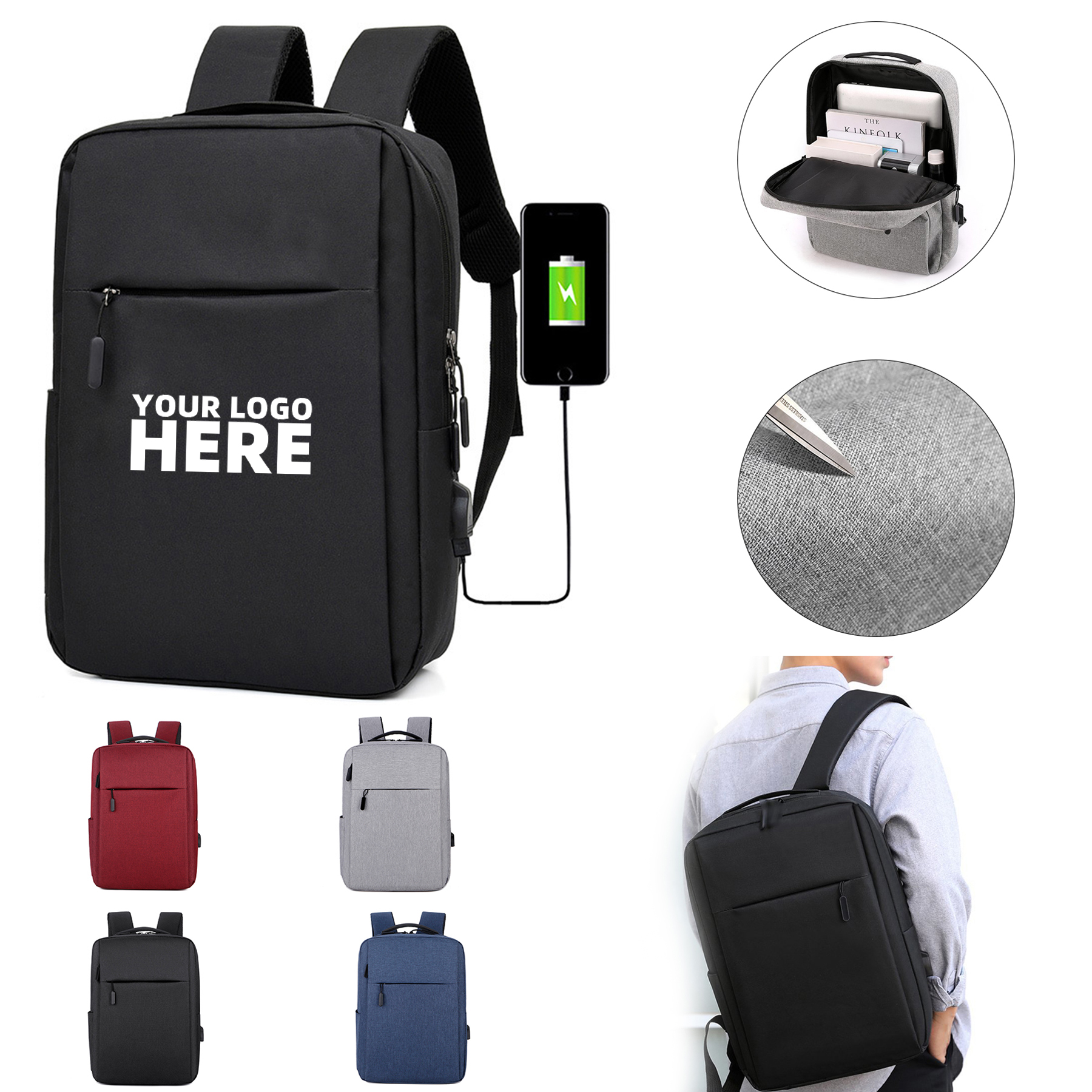 15.6 Inch Laptop Backpack 2
