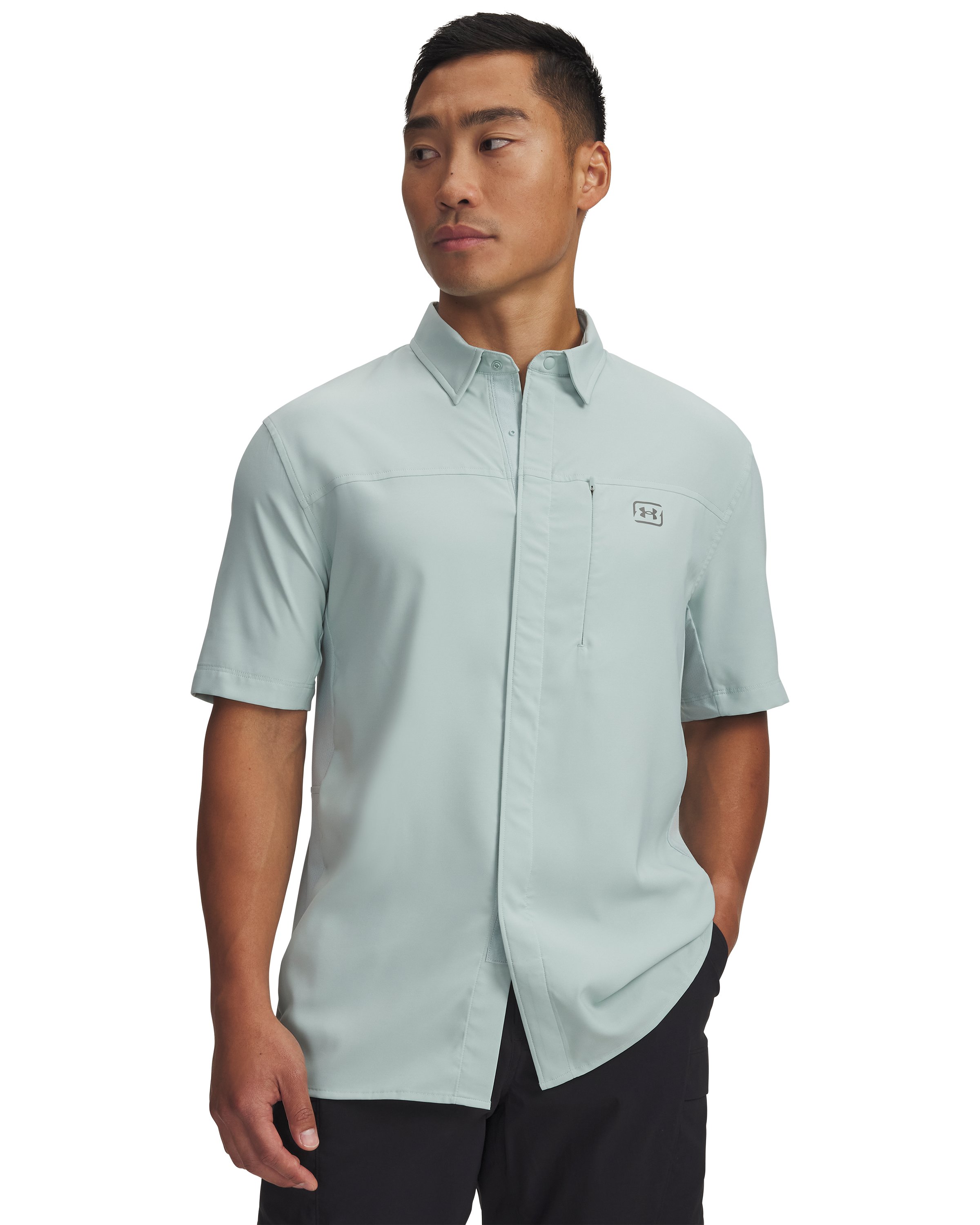 UA Fish Pro Hybrid Woven Men's Short Sleeve 13