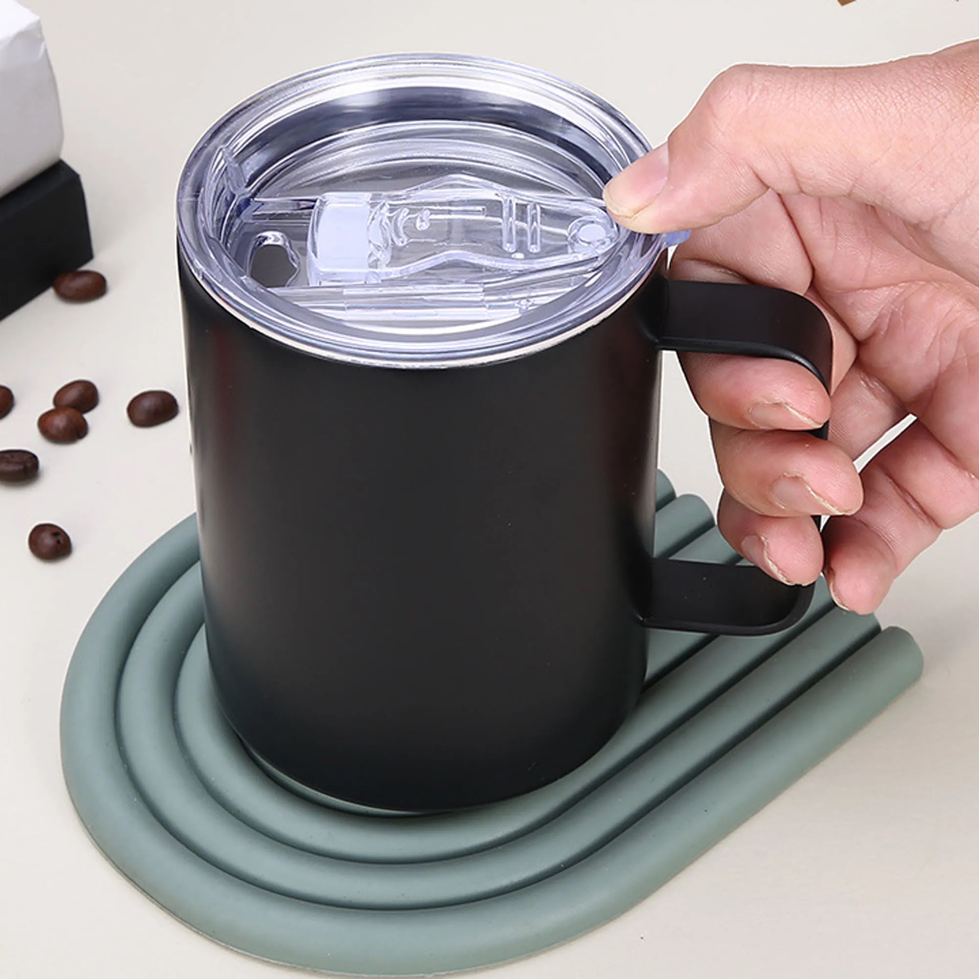 Stainless Steel Mug With Logo For Drinking, Coffee 2