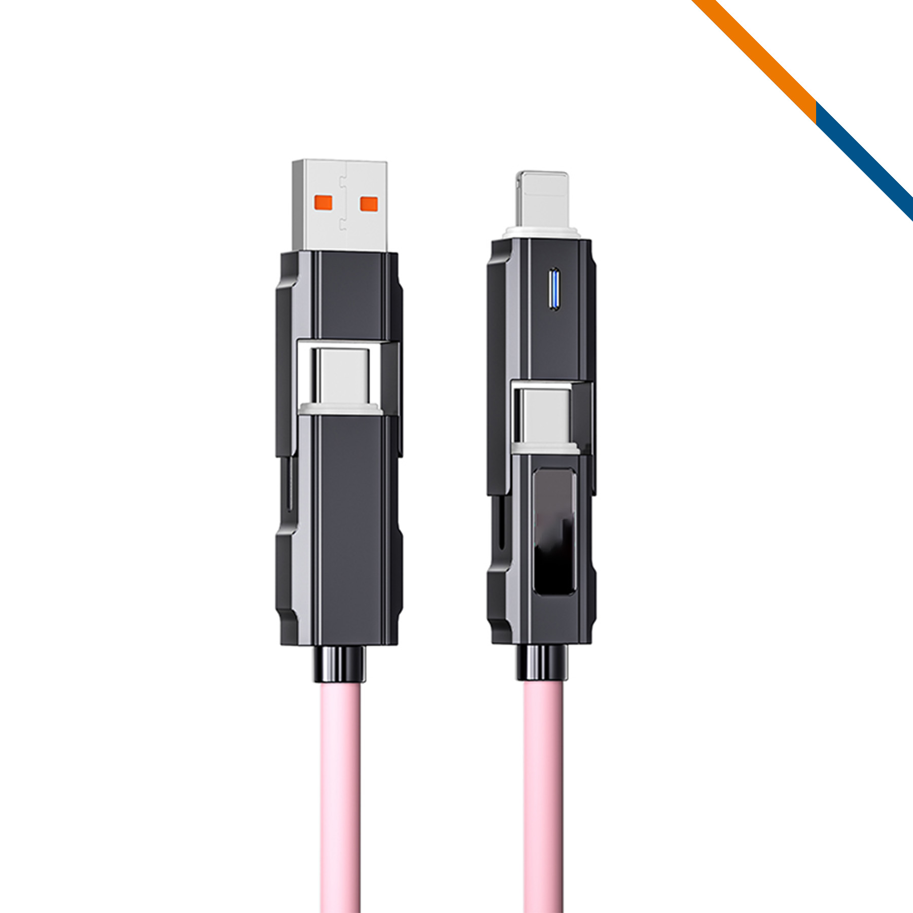 VoltFlow 4in1 Fast Charging Data Transfer Cable 4