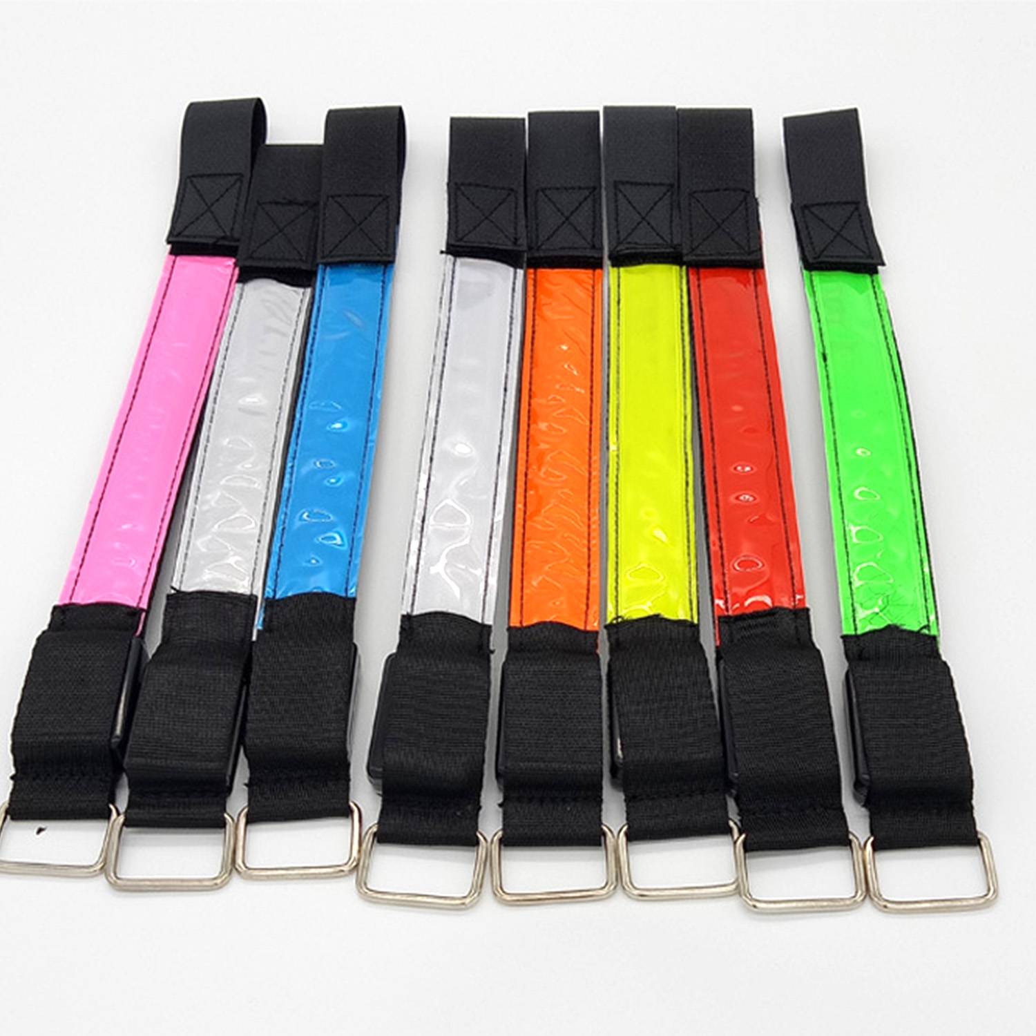 Battery Powered LED Slap Band Safety Armband Adjustable 4