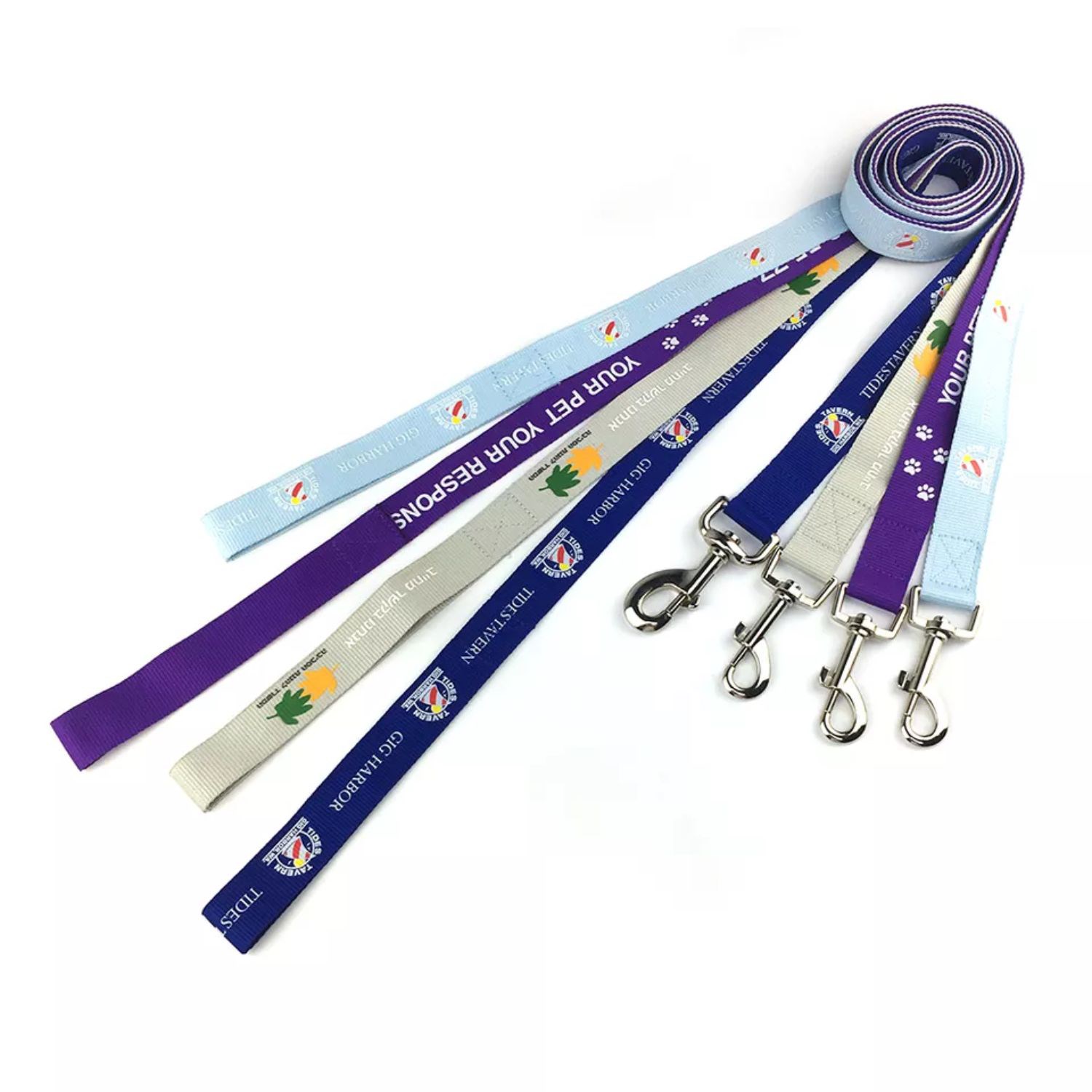 1"W x 72"L Polyester Durable Pet Leash w/ Metal Carabiner 3