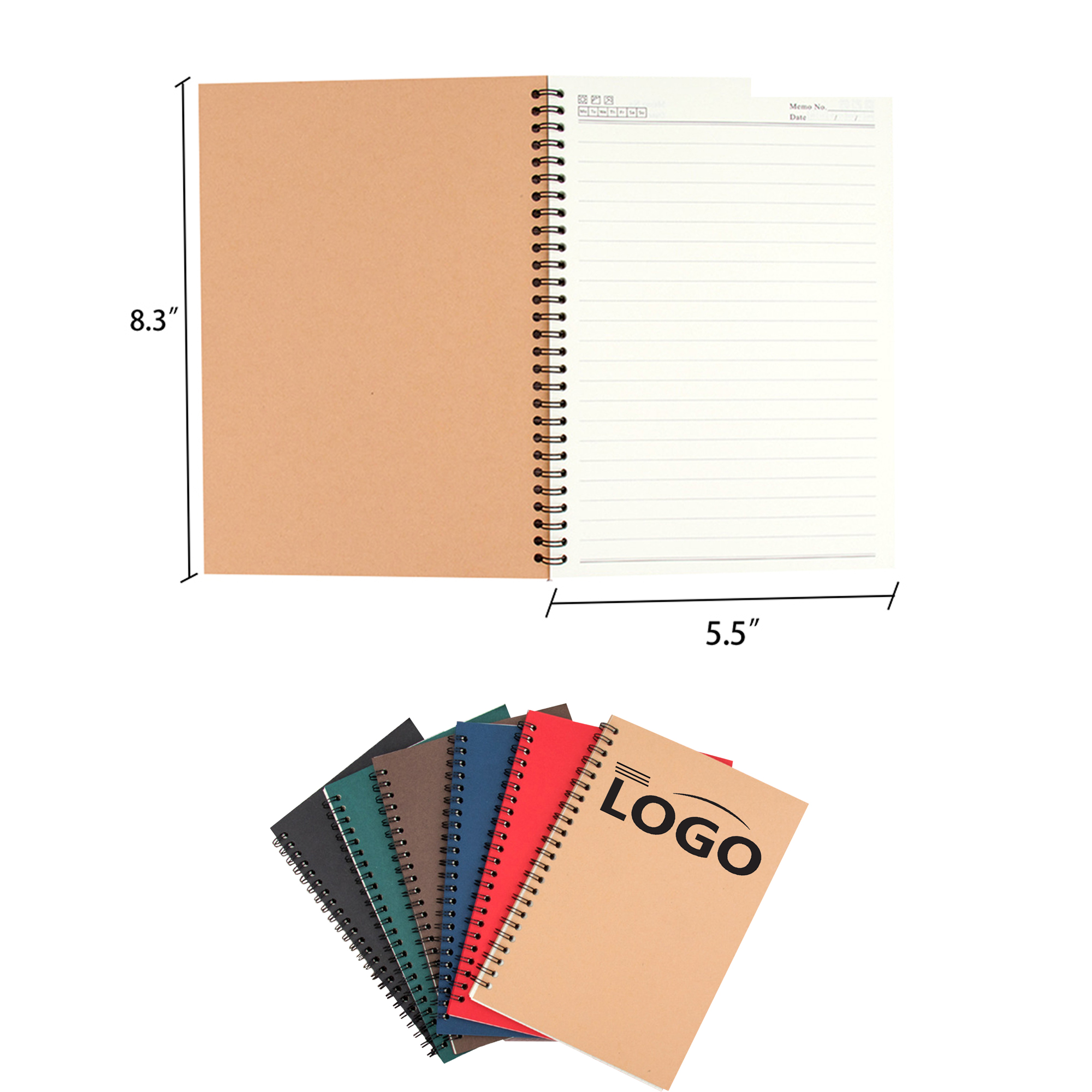 Multicolor A5 Thickened Kraft Paper Coil Notebook 1