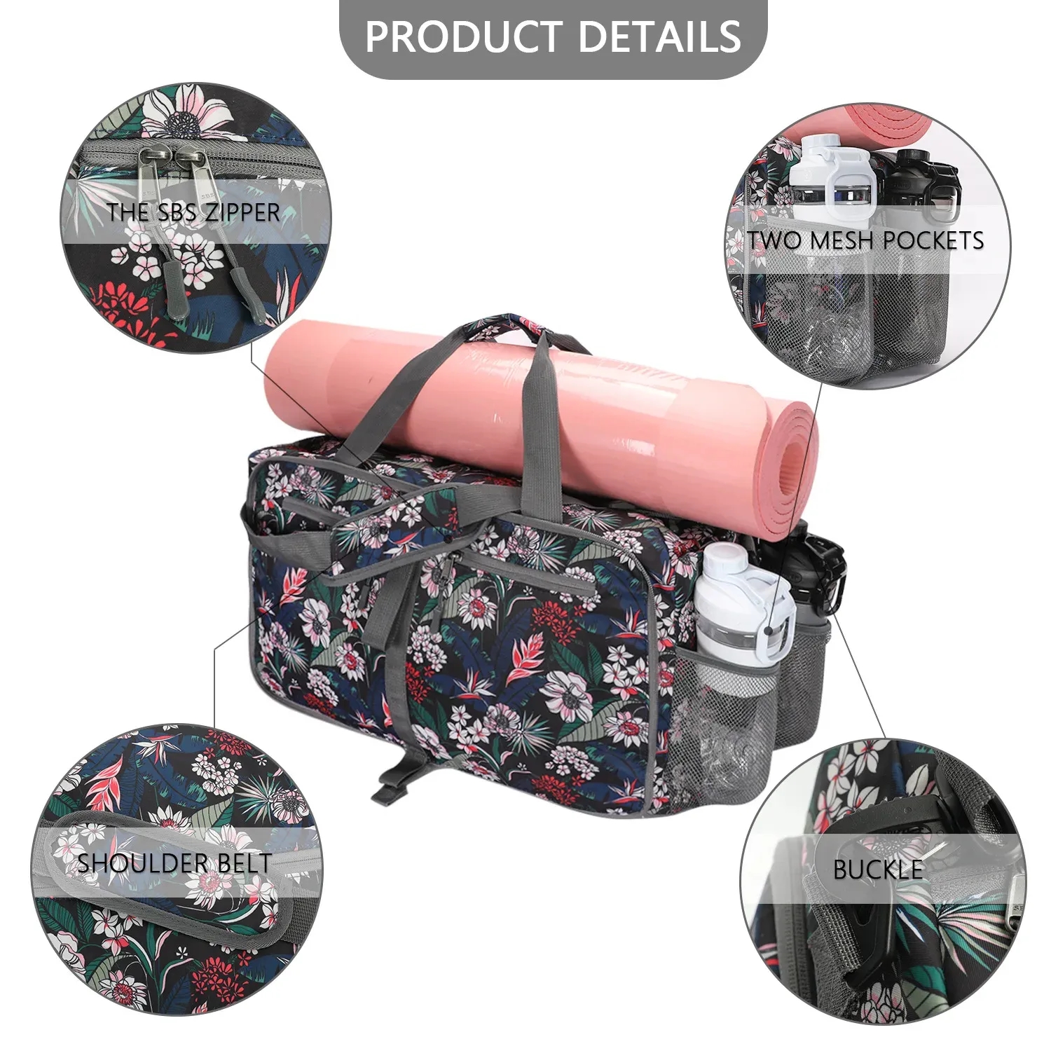 Custom 40L Lightweight Sports Gym Duffel Bag 6