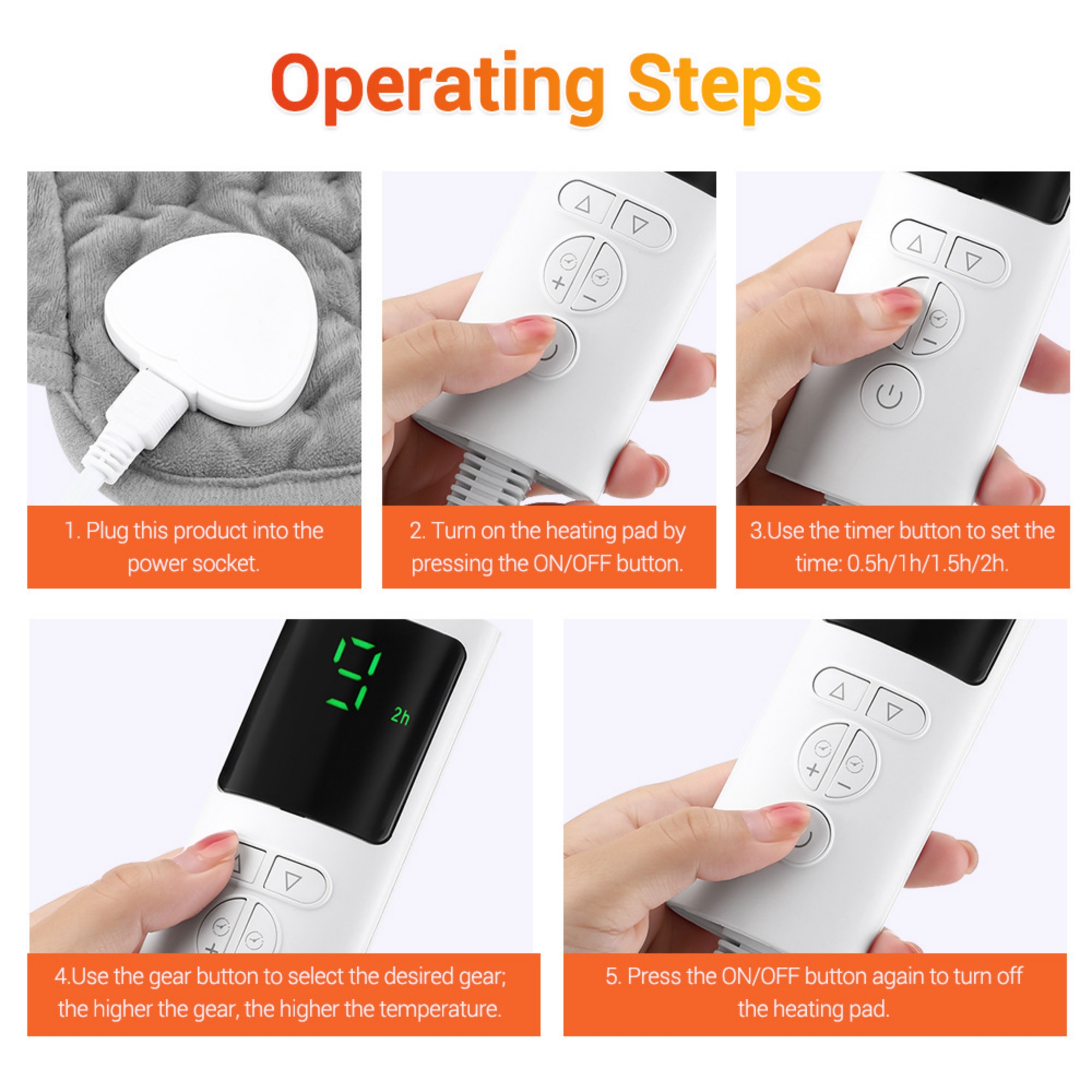 Heated Pad With LCD Controller 6