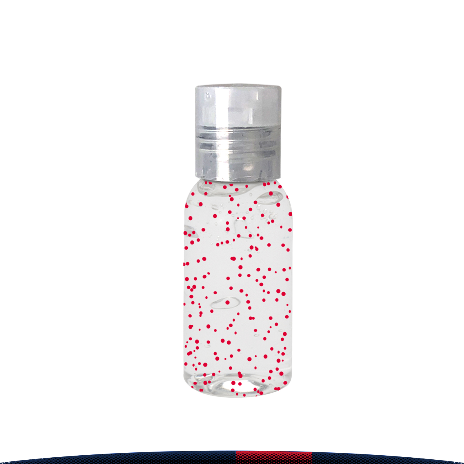 1 oz. Fitzroy Clear Round Bottle Moisture Bead Sanitizer 12