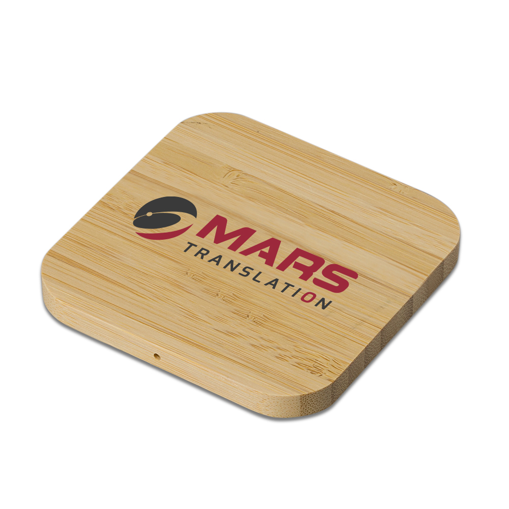 Eco-Friendly 15W Bamboo Wireless Charger 6