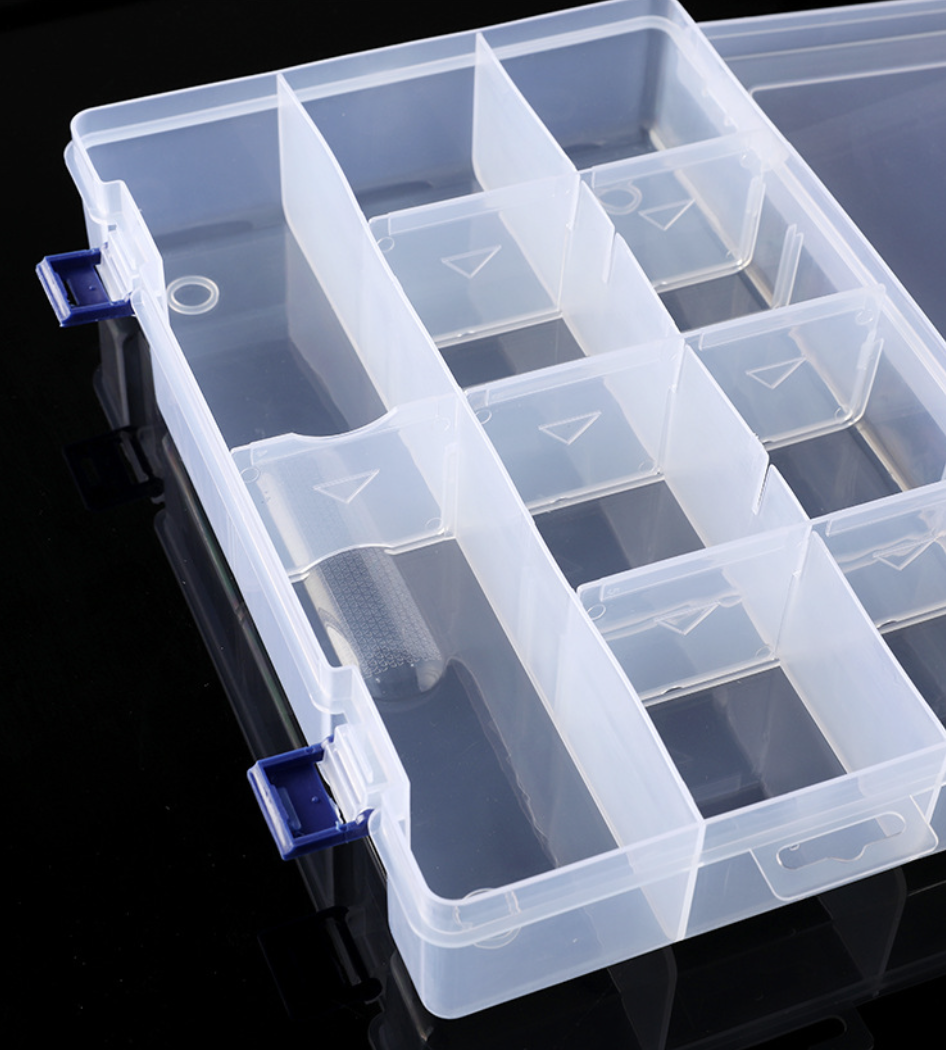 10 Grids Plastic Clear Organizer Box 5