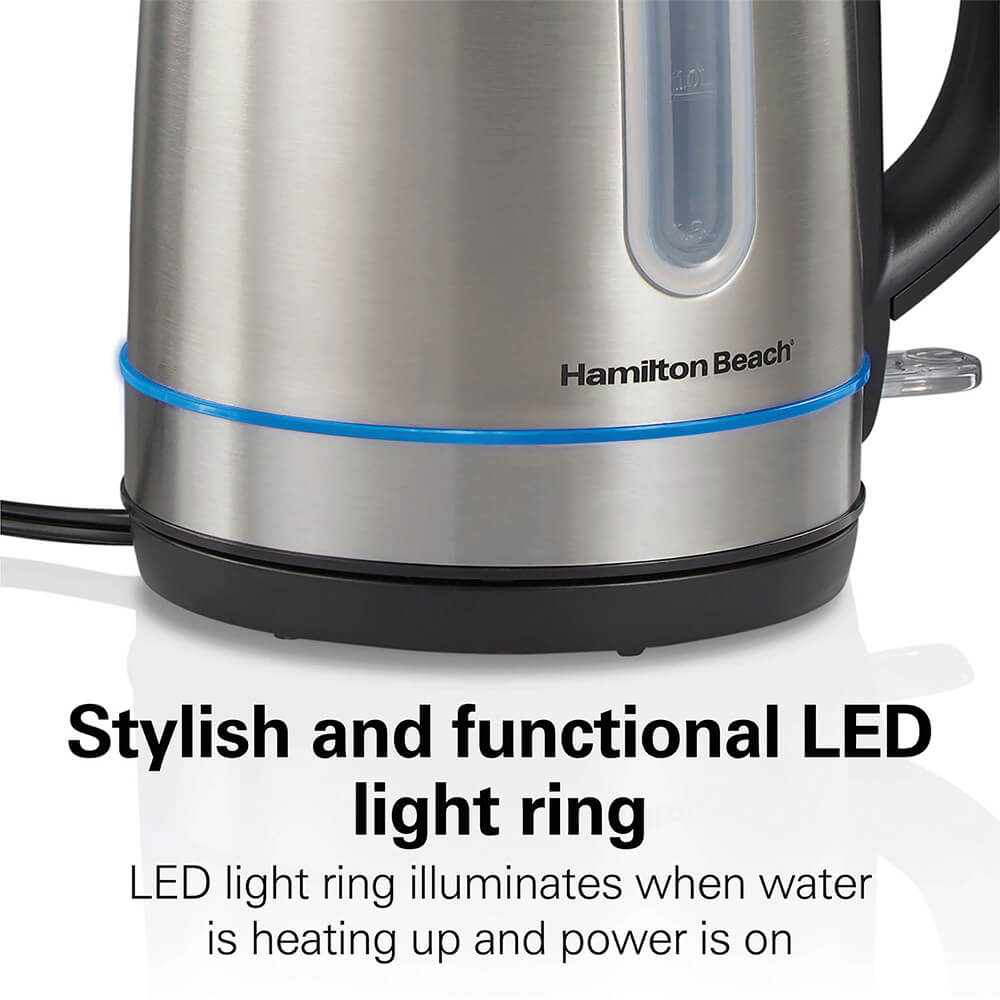 Stainless Steel 1 7 Liter Kettle with LED Light Ring