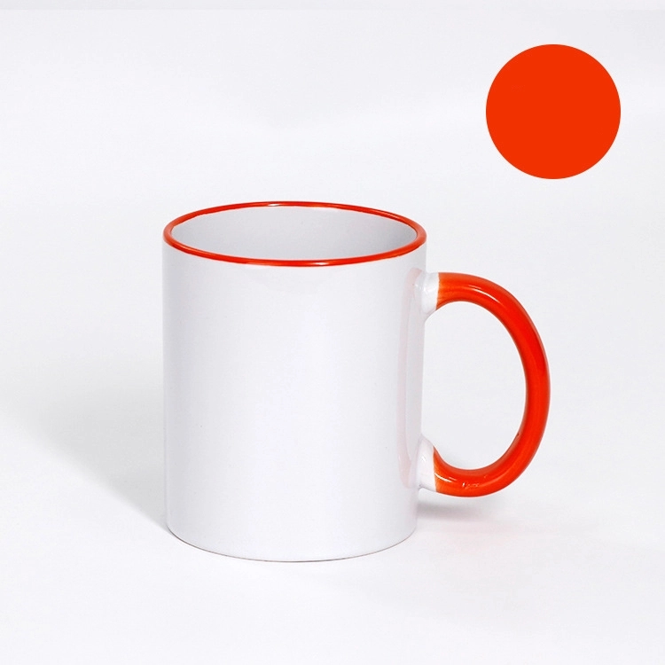 Two-Tone Coffee Mug 11 oz Ceramic Sublimated Cups 5