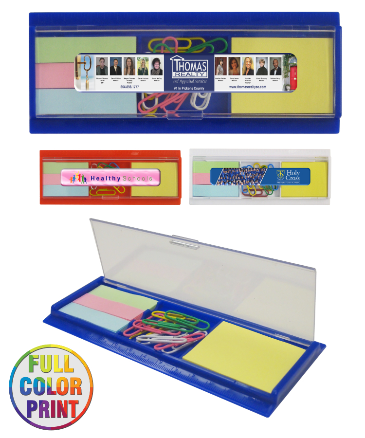 Sticky Note Set With Paper Clip & Ruler 3
