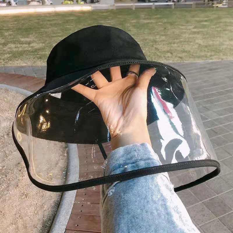 Outdoor Protective Face Shield Hat w 2