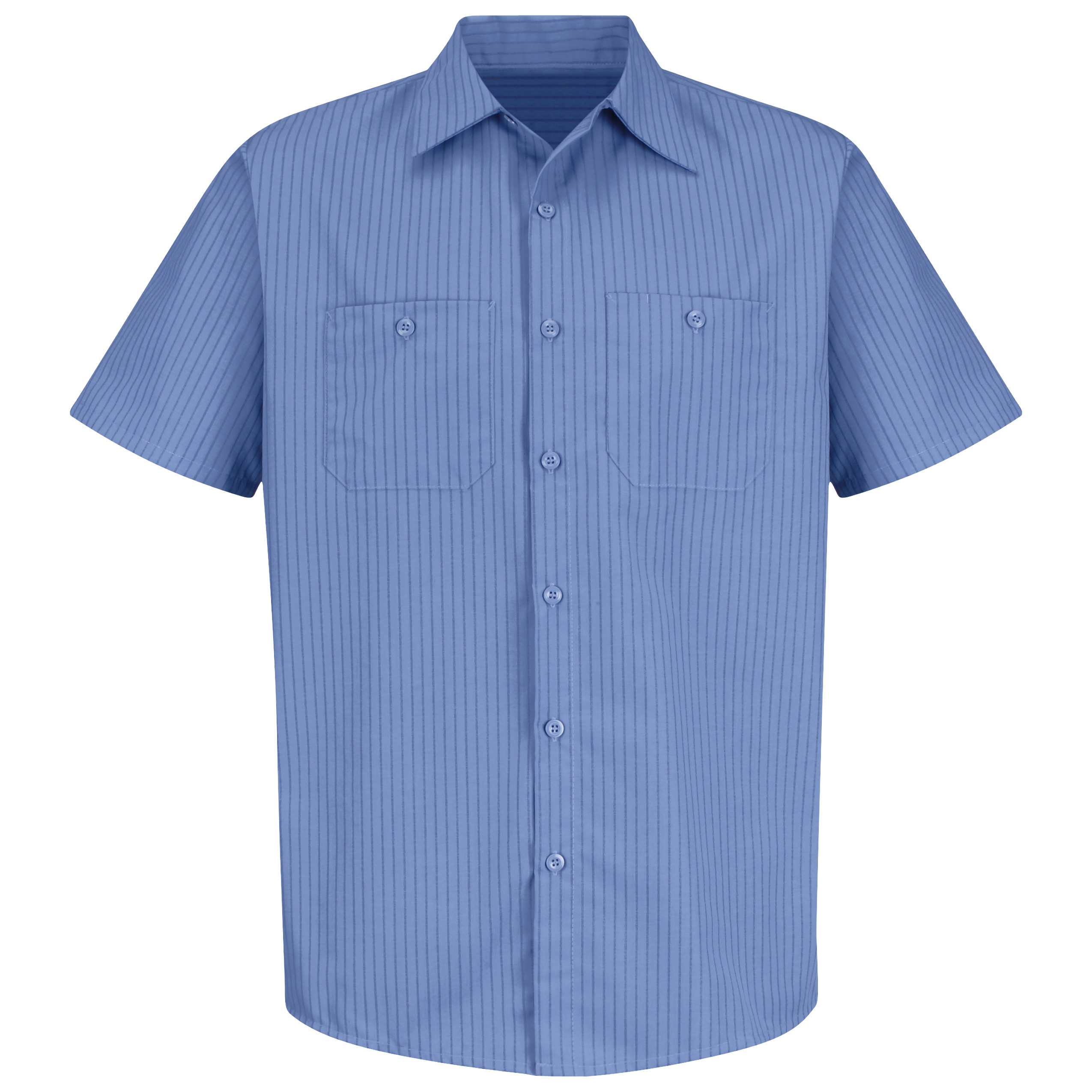 Red Kap® Men's Short Sleeve Industrial Stripe Work Shirt 2