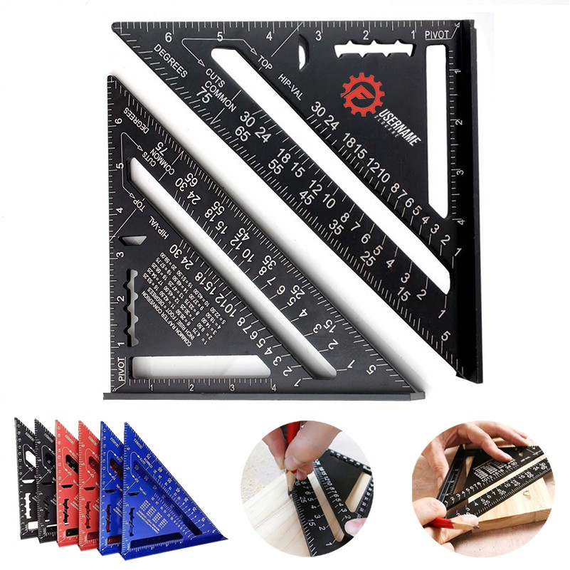 7" Carpenters Aluminum Rafter Square 1