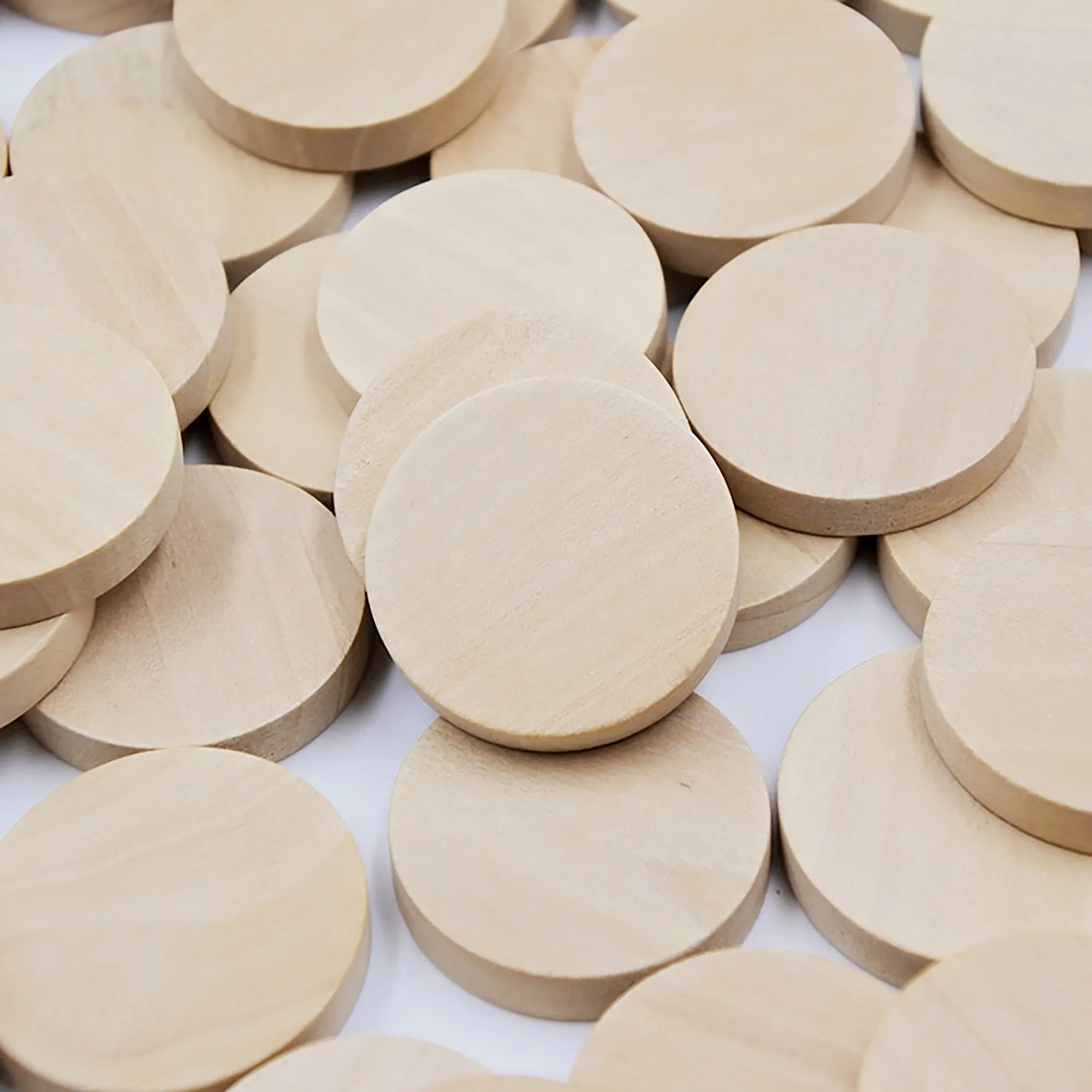 Custom Wooden Round Token Chip MOQ 500pcs 4
