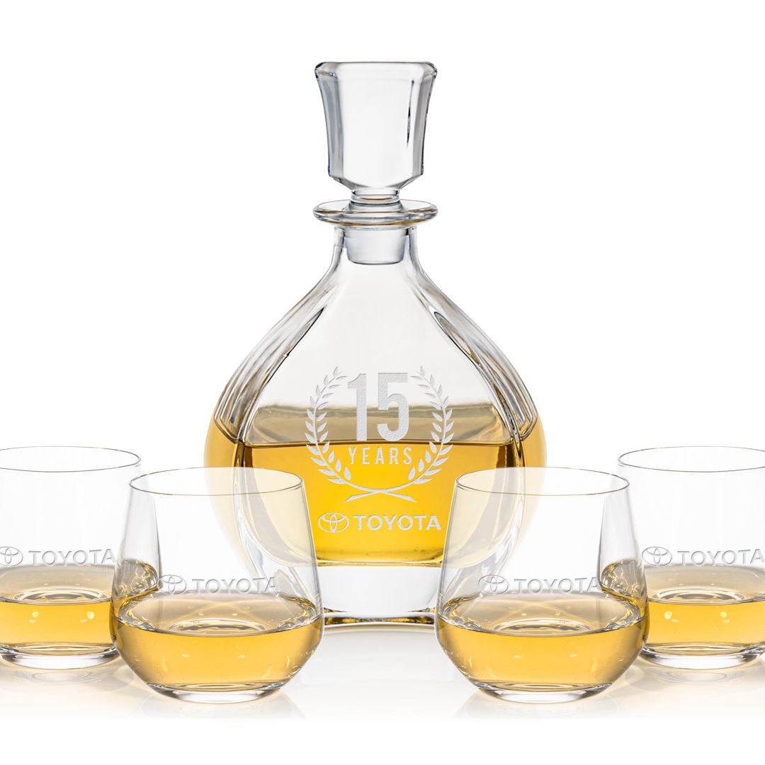 Oakville Decanter & Garland OTR Set 5