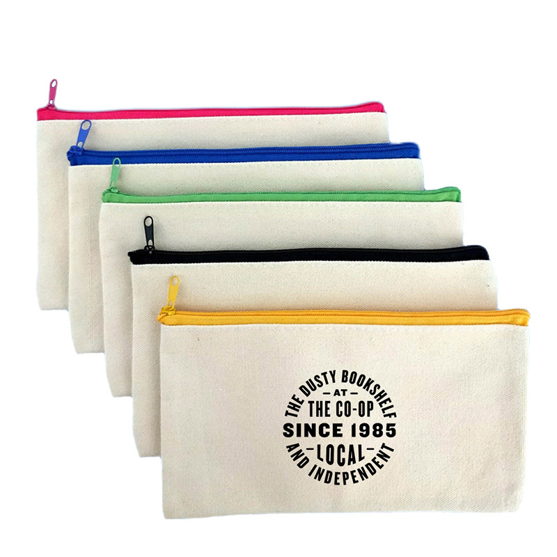 Canvas Zippered Pencil Case 5