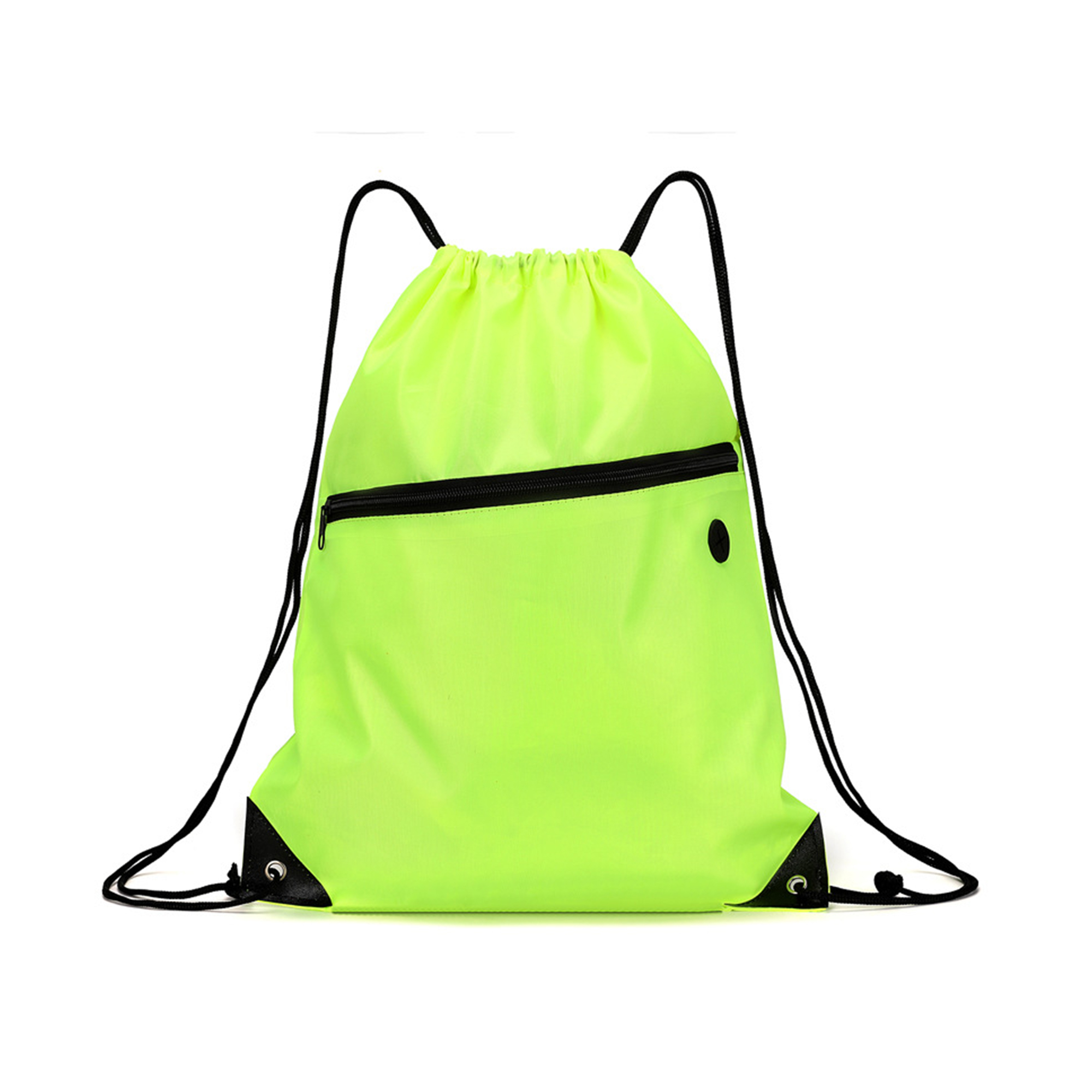 Polyester Drawstring Backpack With Zipper Pocket 20