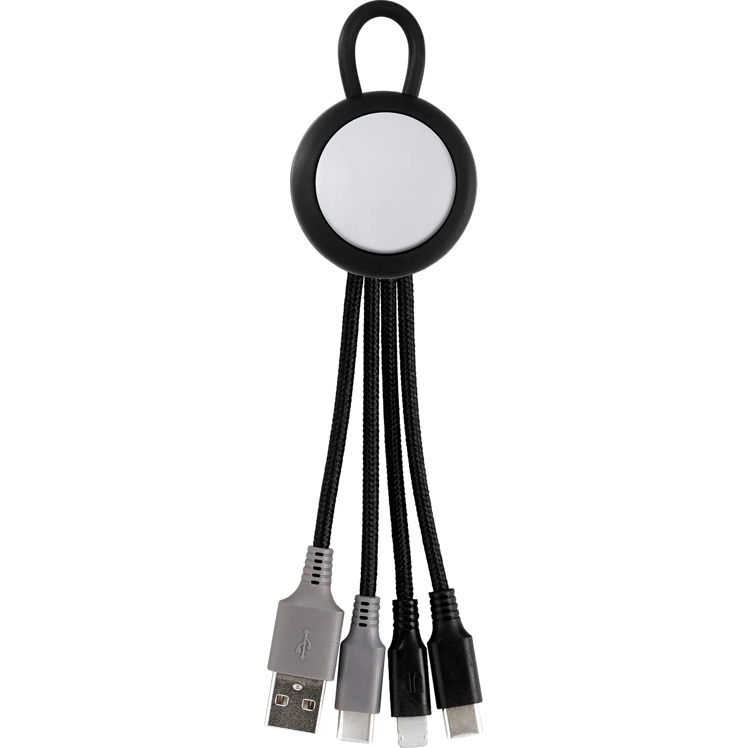 Vivid Loop Dual Input 3-in-1 Colorful Charging Cable 3