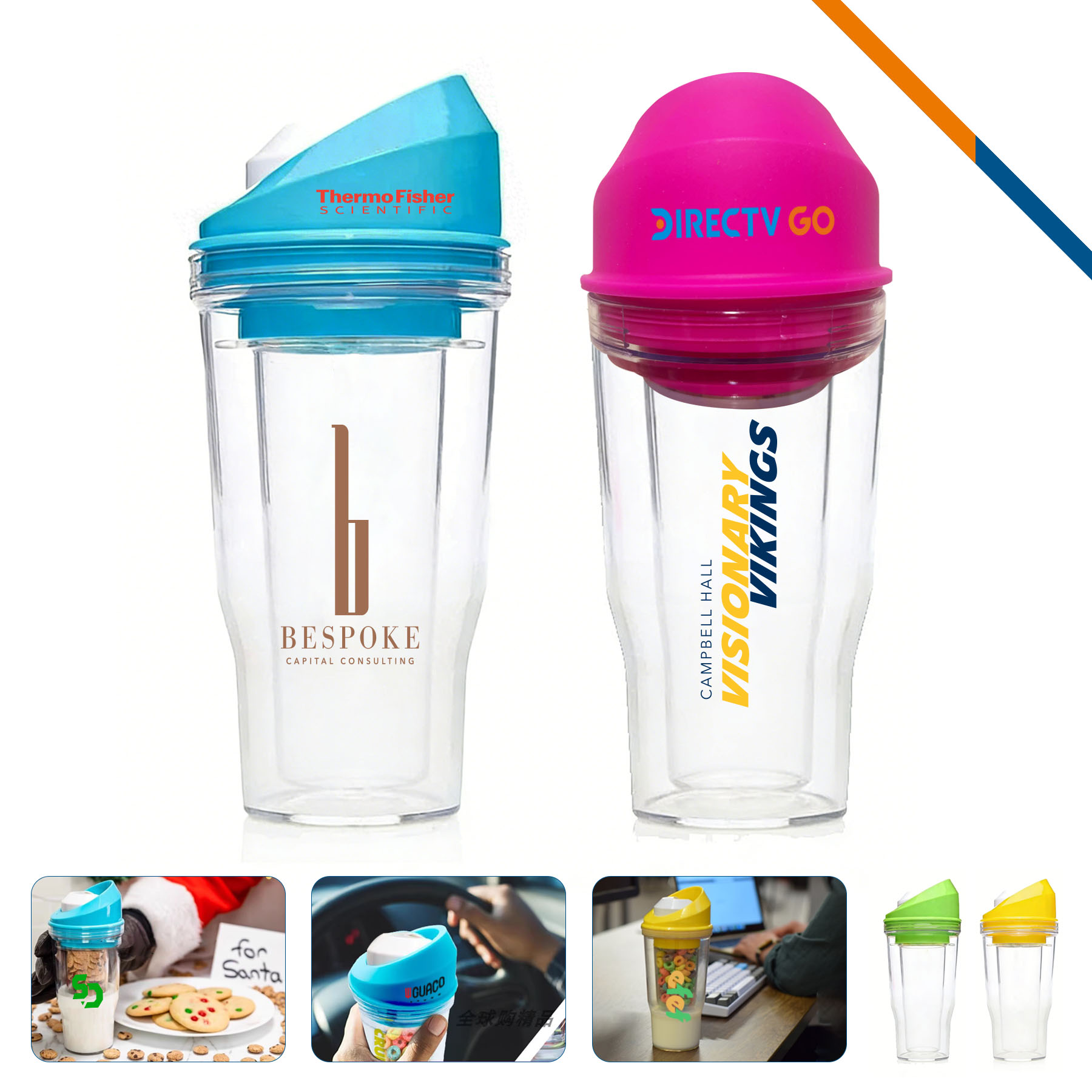 Zepit Portable Plastic Breakfast Yogurt Grain Cup