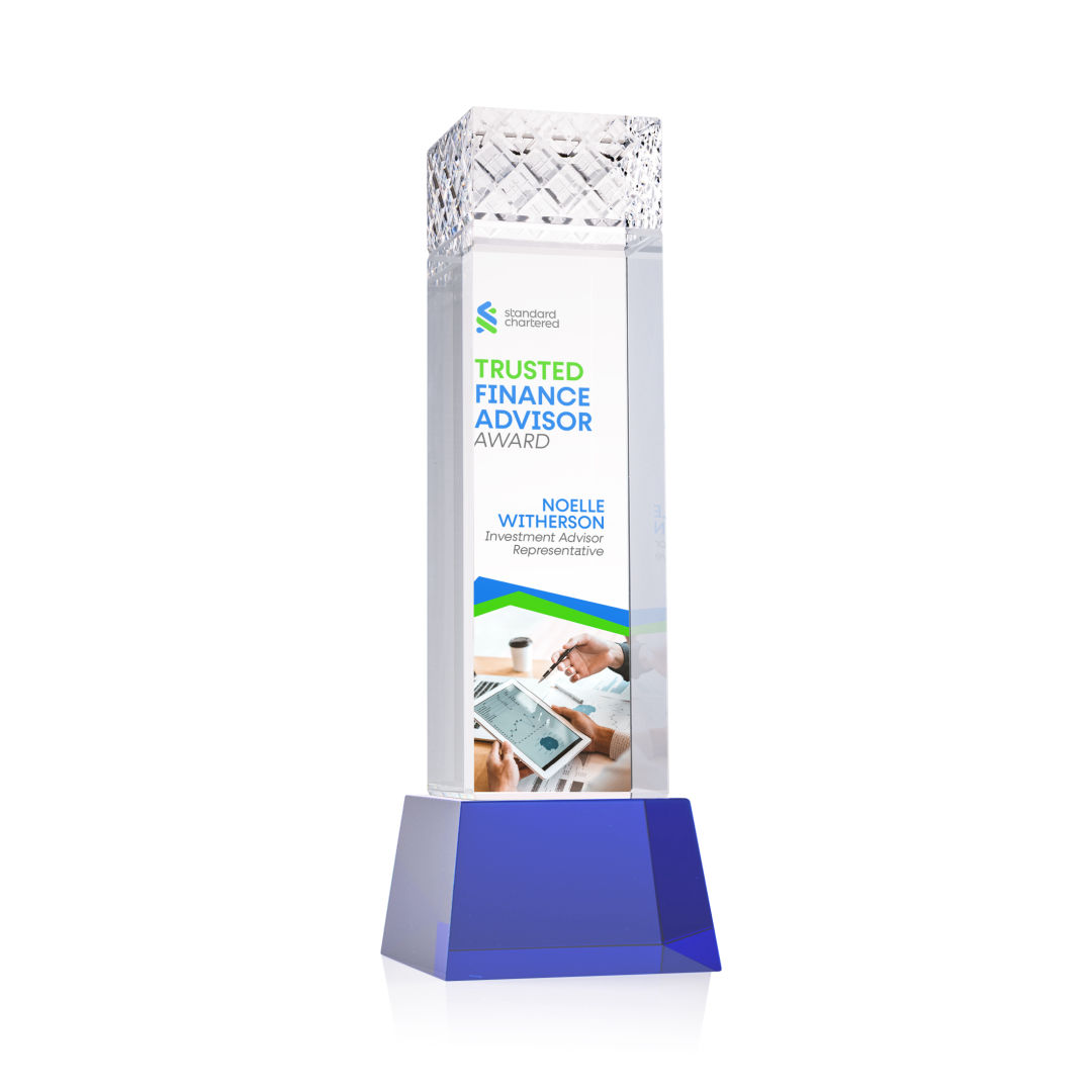 Velson VividPrint™ Award on Base - Blue 1