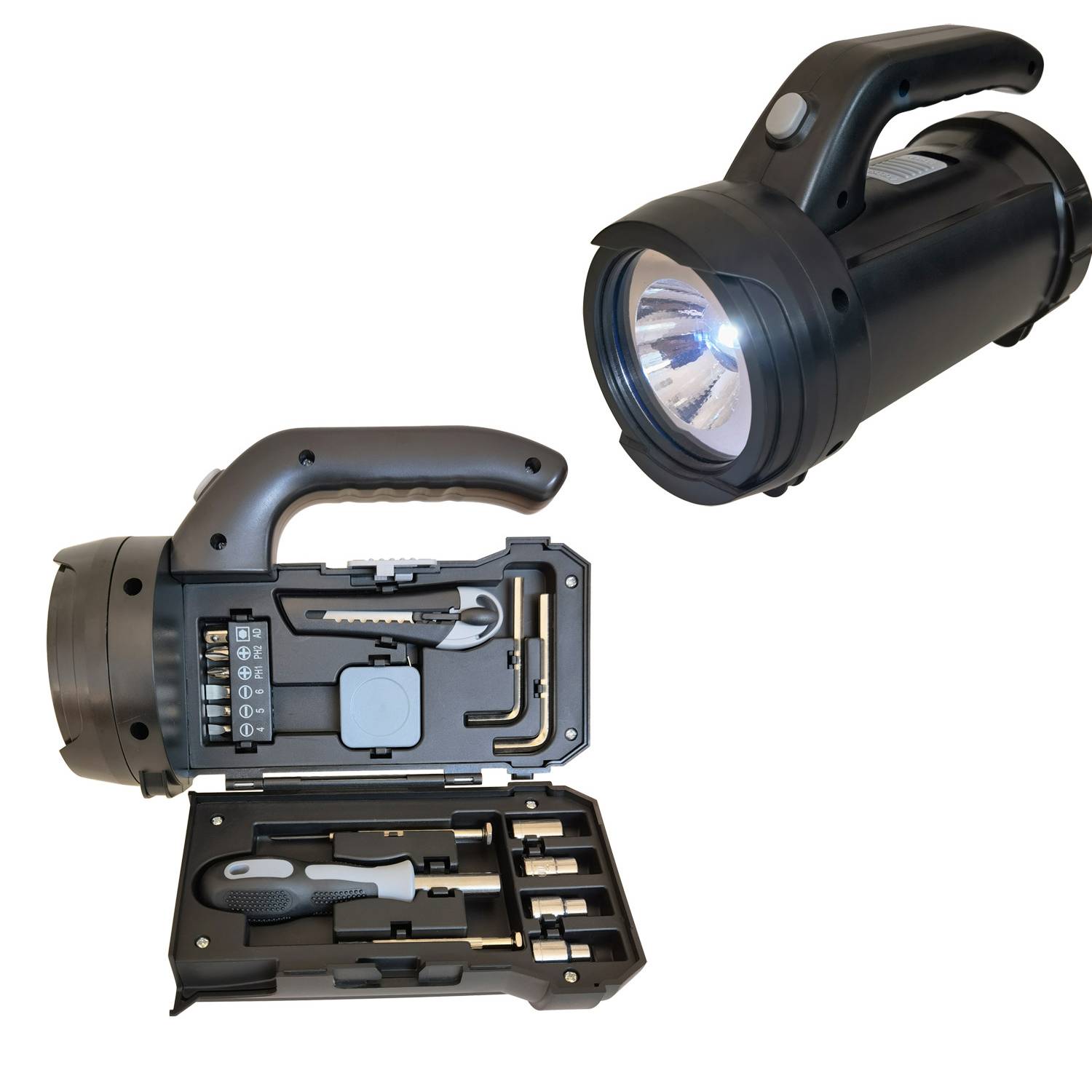 17-Piece Outdoor Tool Kit with LED Flashlight 4