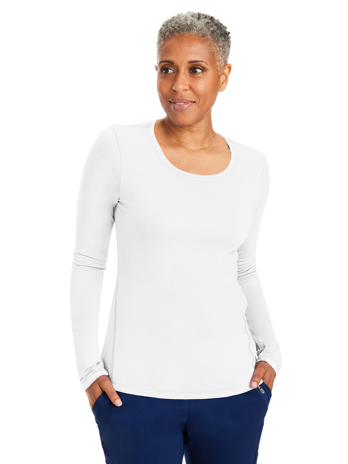 Healing Hands - HH Knits - Women's Pocketless Mackenzie Crew Neck Underscrub Tee 34