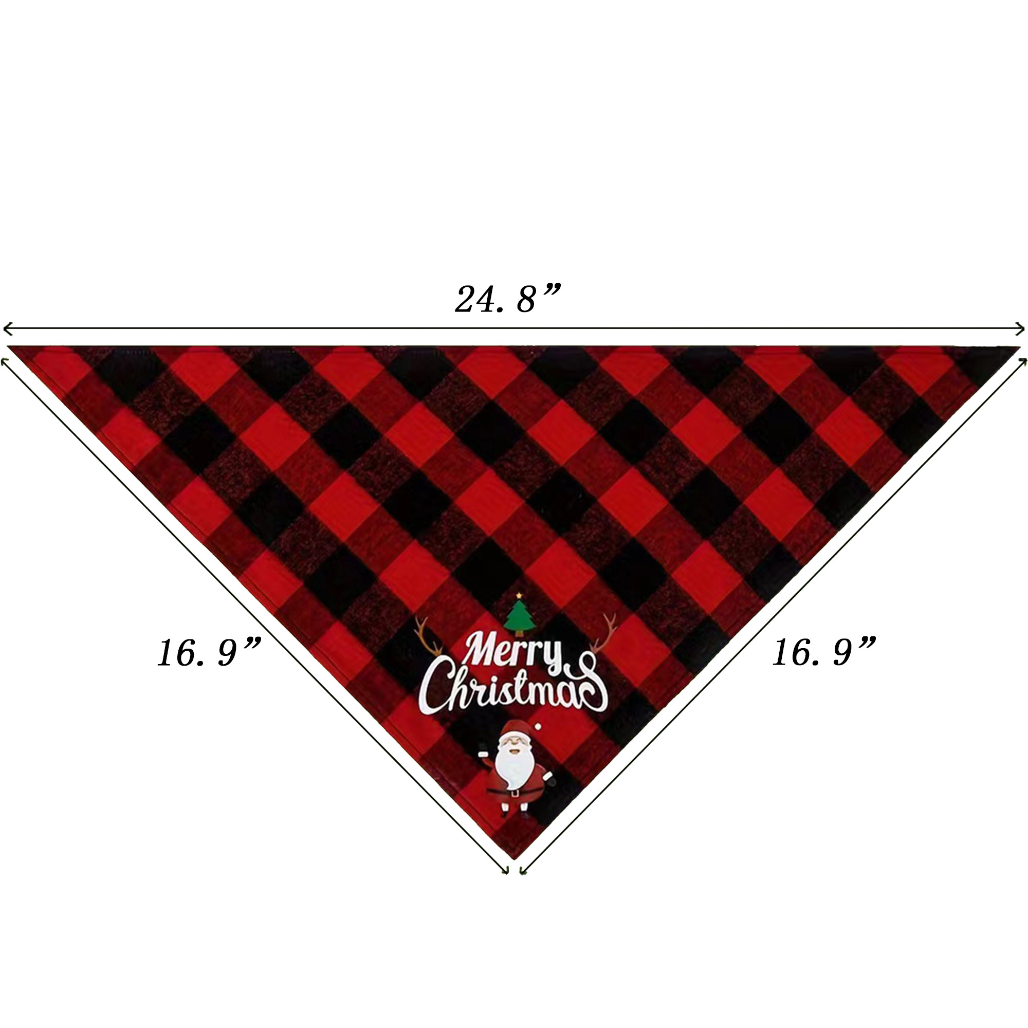 Christmas-Themed Pet Customisable Triangular Bandages 2