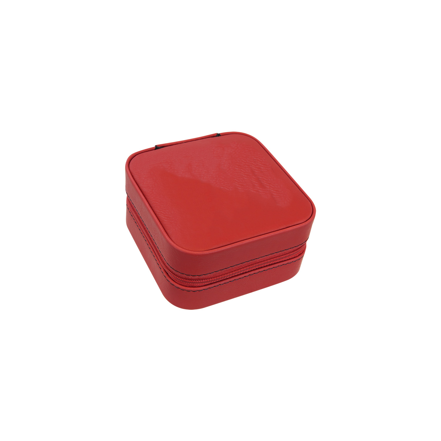 Red Leatherette Travel Jewelry Box 2