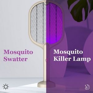 Led Lamp Mosquitoes Killer Rackets Electric Mosquito Swatter 2
