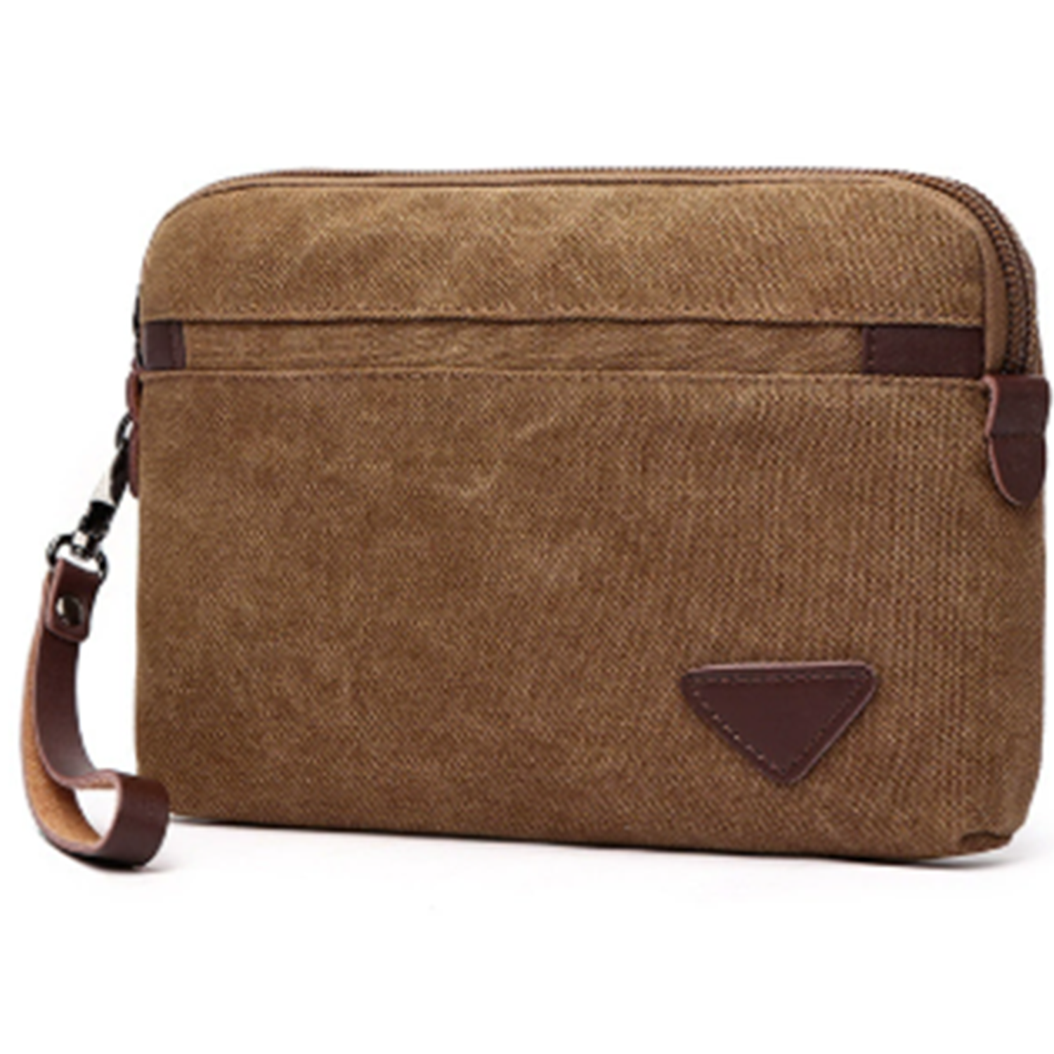 Men's Canvas Casual Zipper Wristlet Clutch Bag 8
