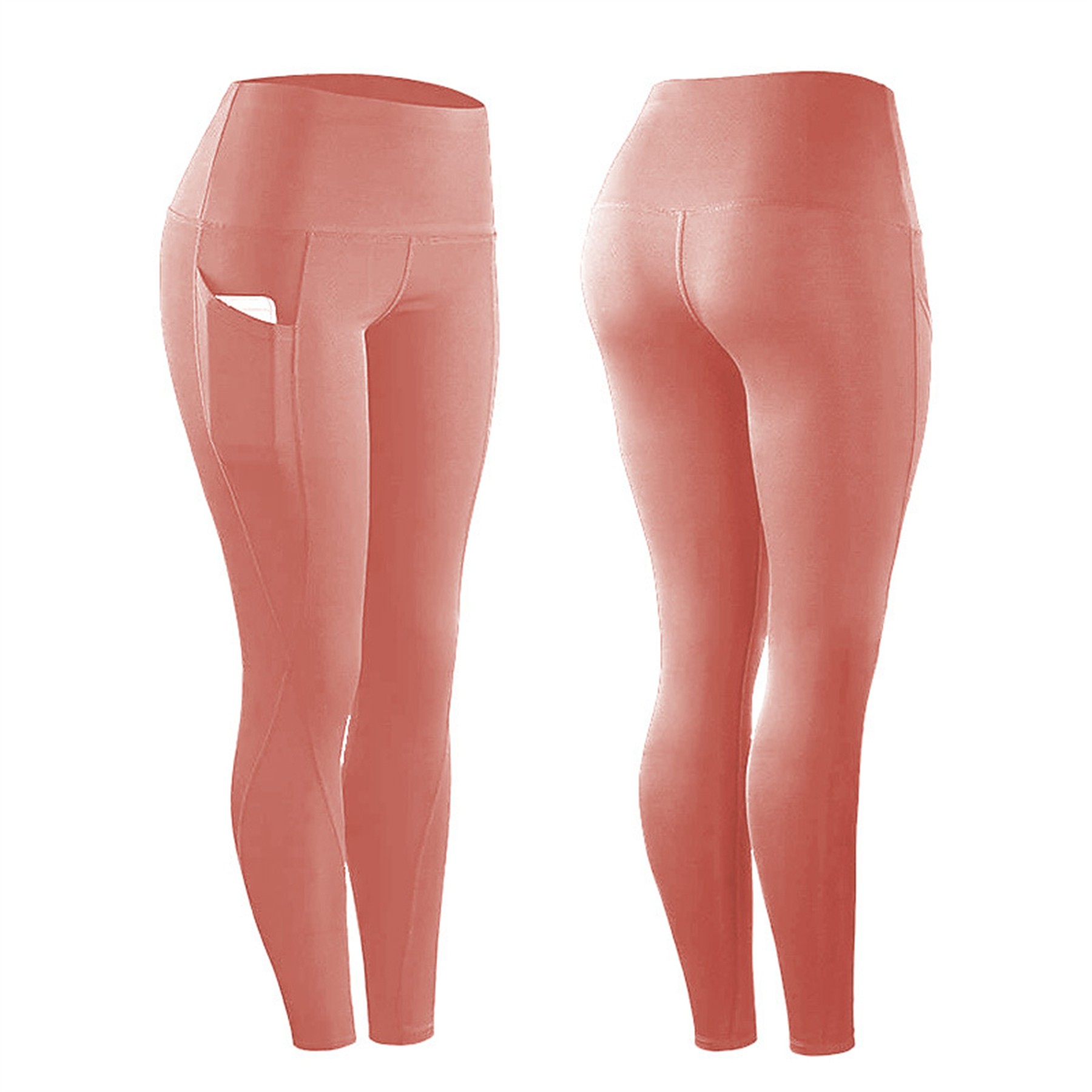 Women's High Waisted Yoga Pants Leggings w/Pockets 11