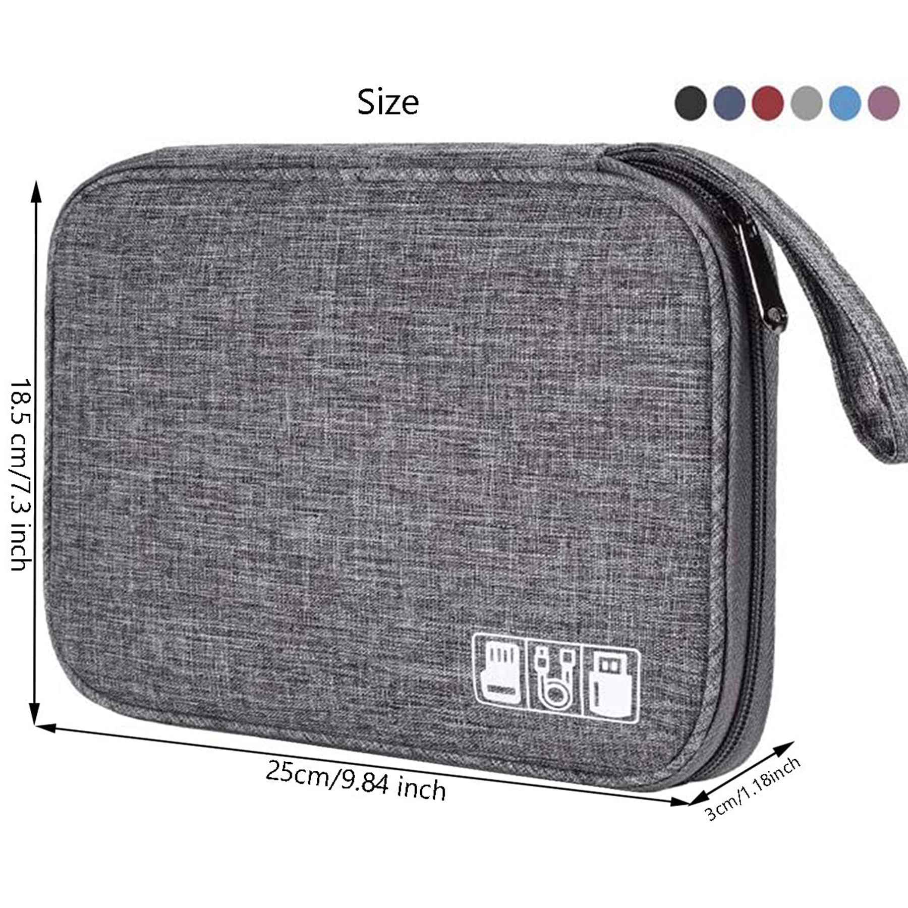 Small Travel Cable Organizer Bag 2