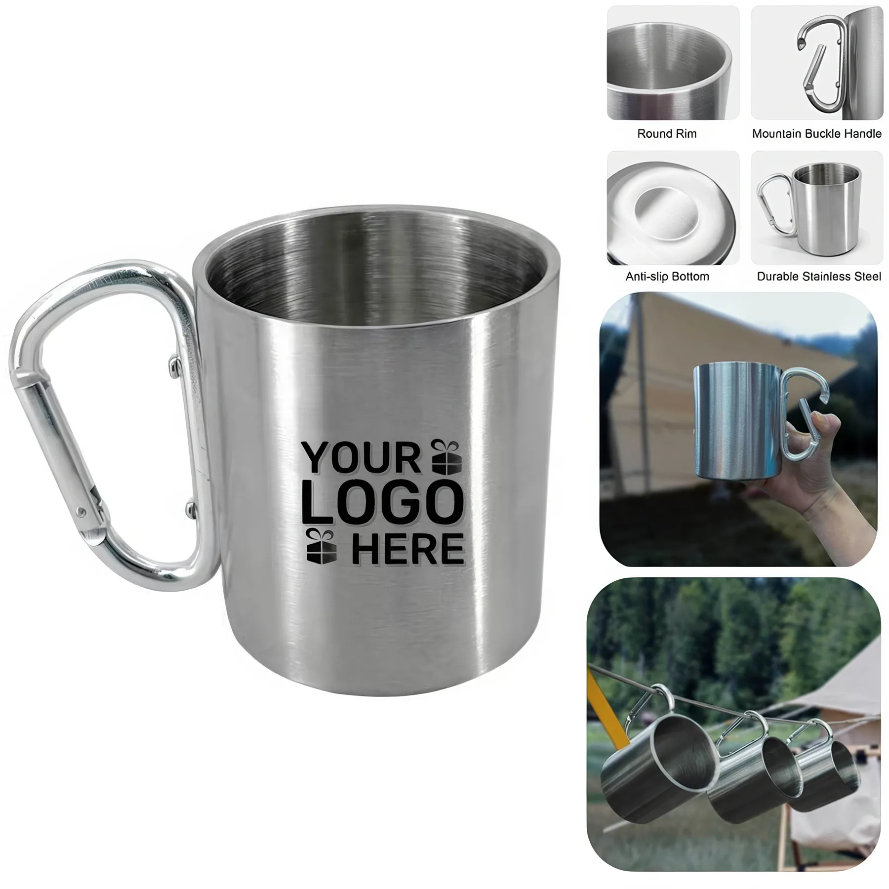 Travel Mug with Carabiner 3